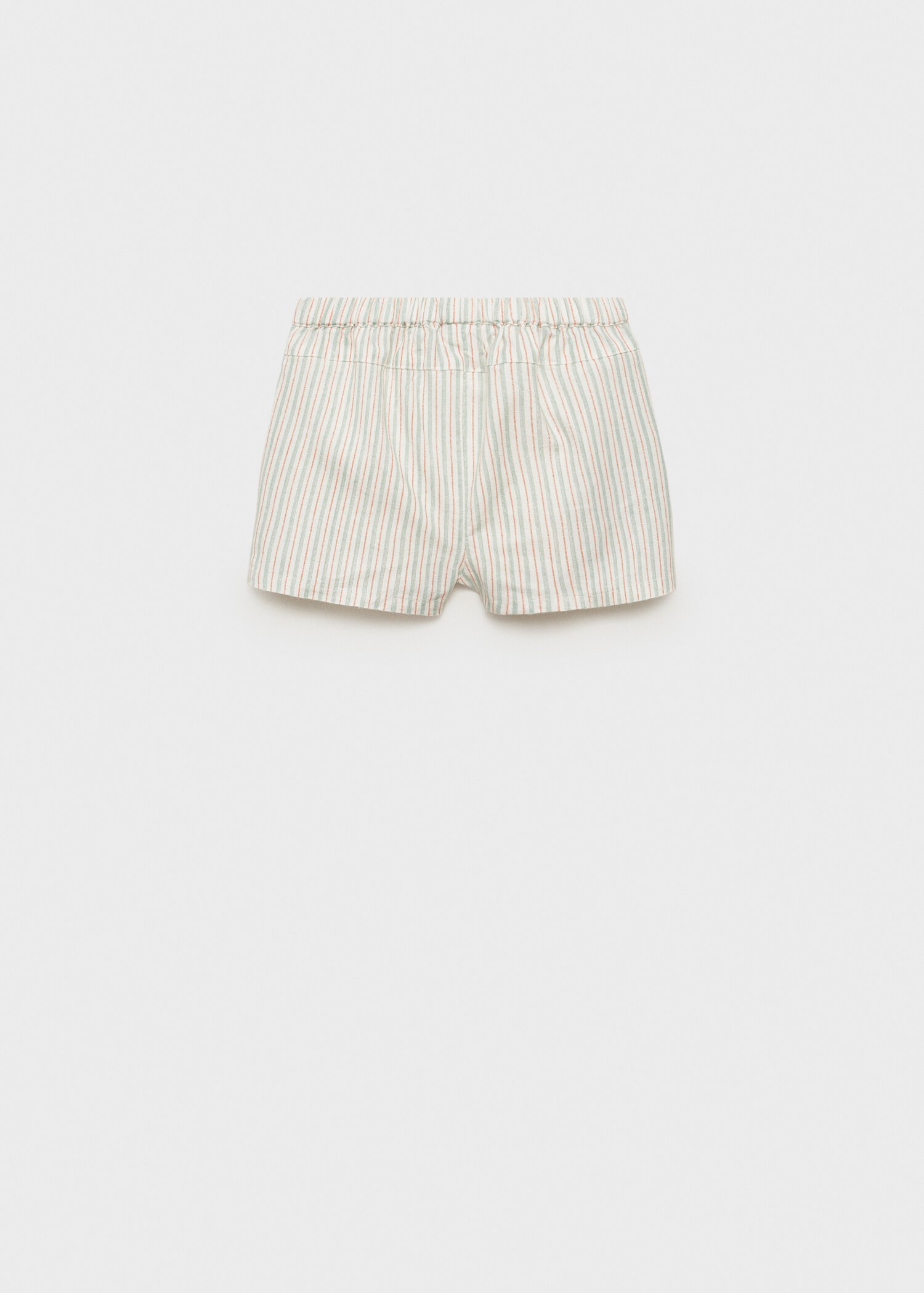 Shorts lino rayas - Reverso del artículo