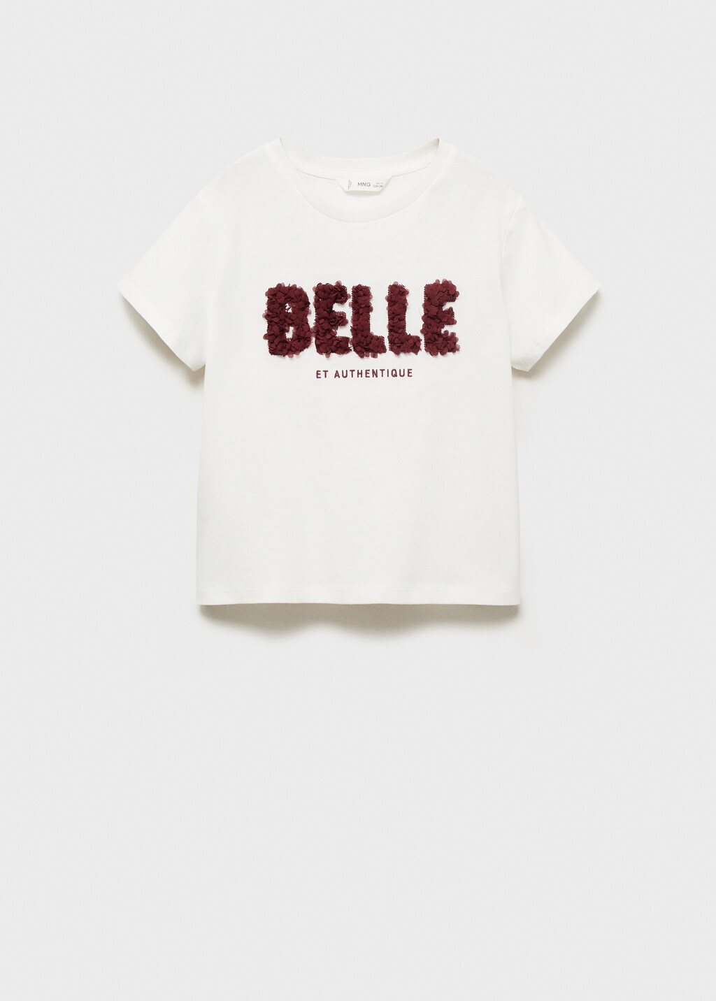 Embossed message t-shirt | MANGO Canada
