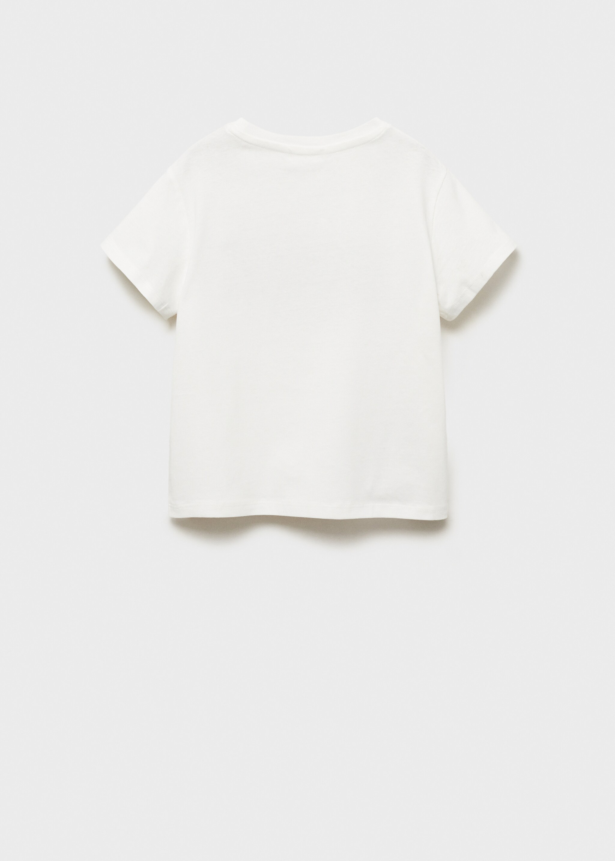 Embossed message t-shirt - Reverse of the article