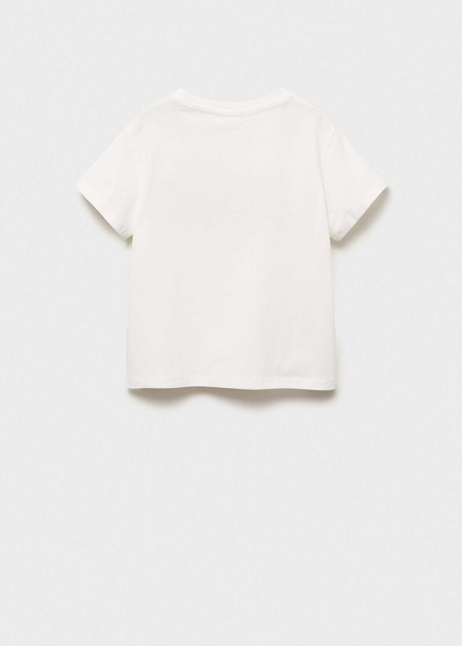 Embossed message t-shirt - Reverse of the article