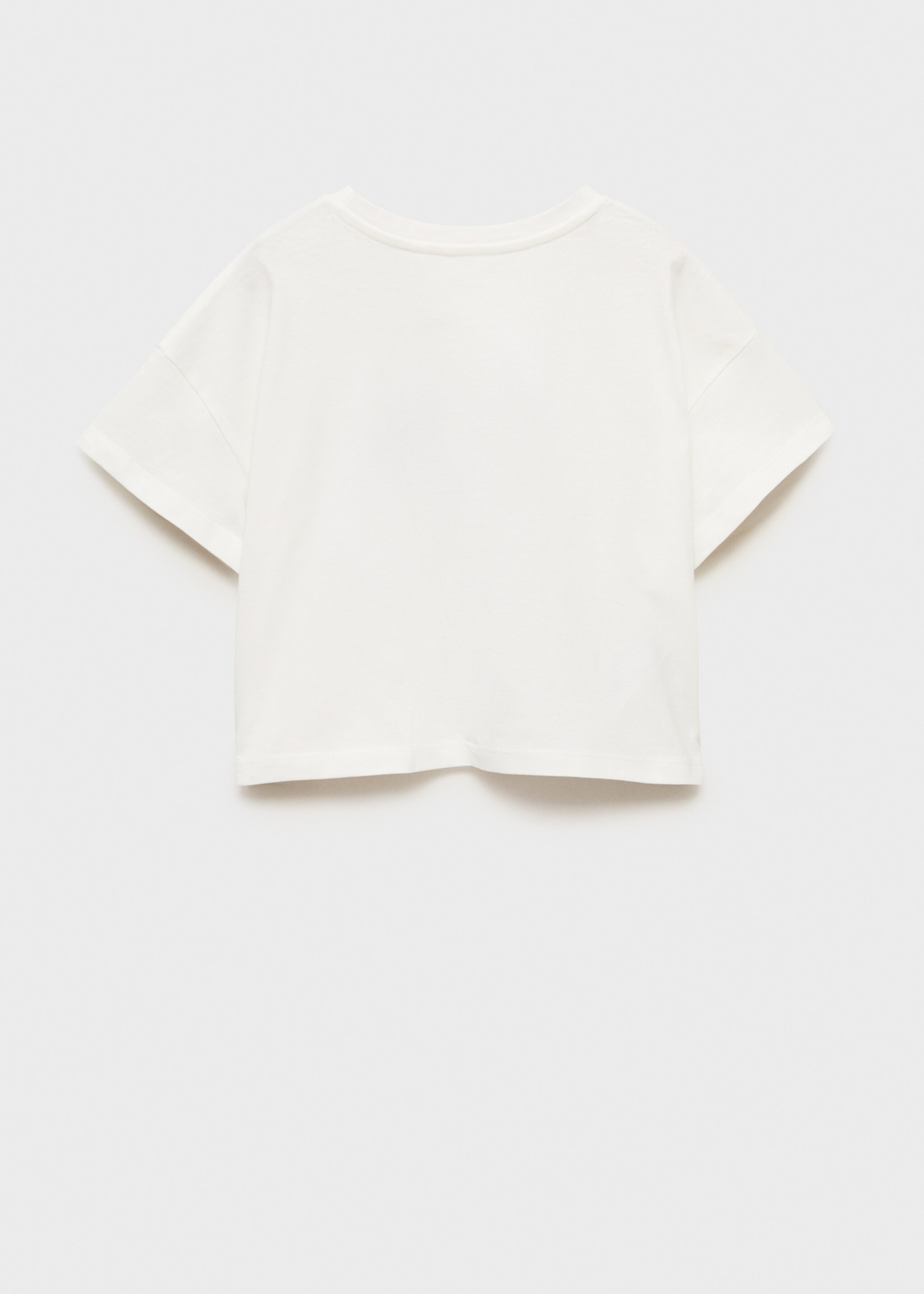 Printed cropped t-shirt - Reverse of the article