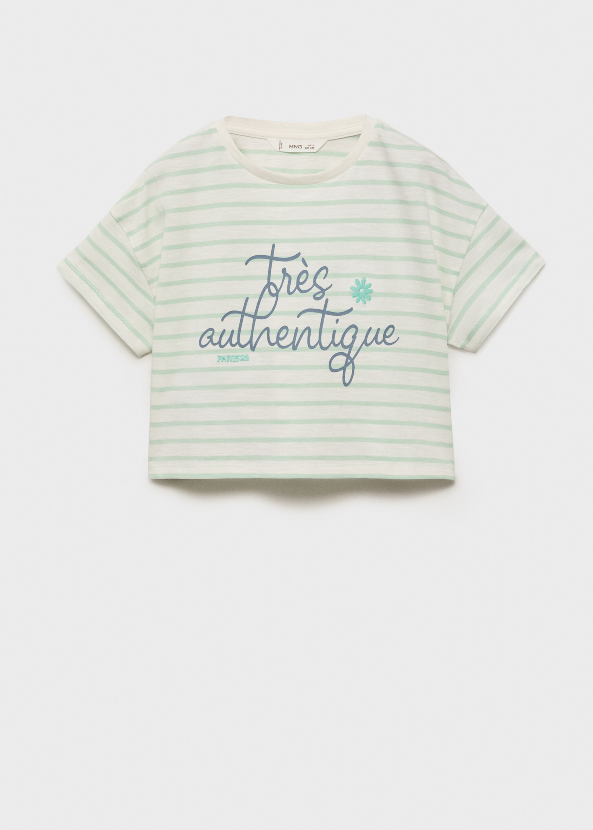 T-shirt à rayures et ornement - Article sans modèle
