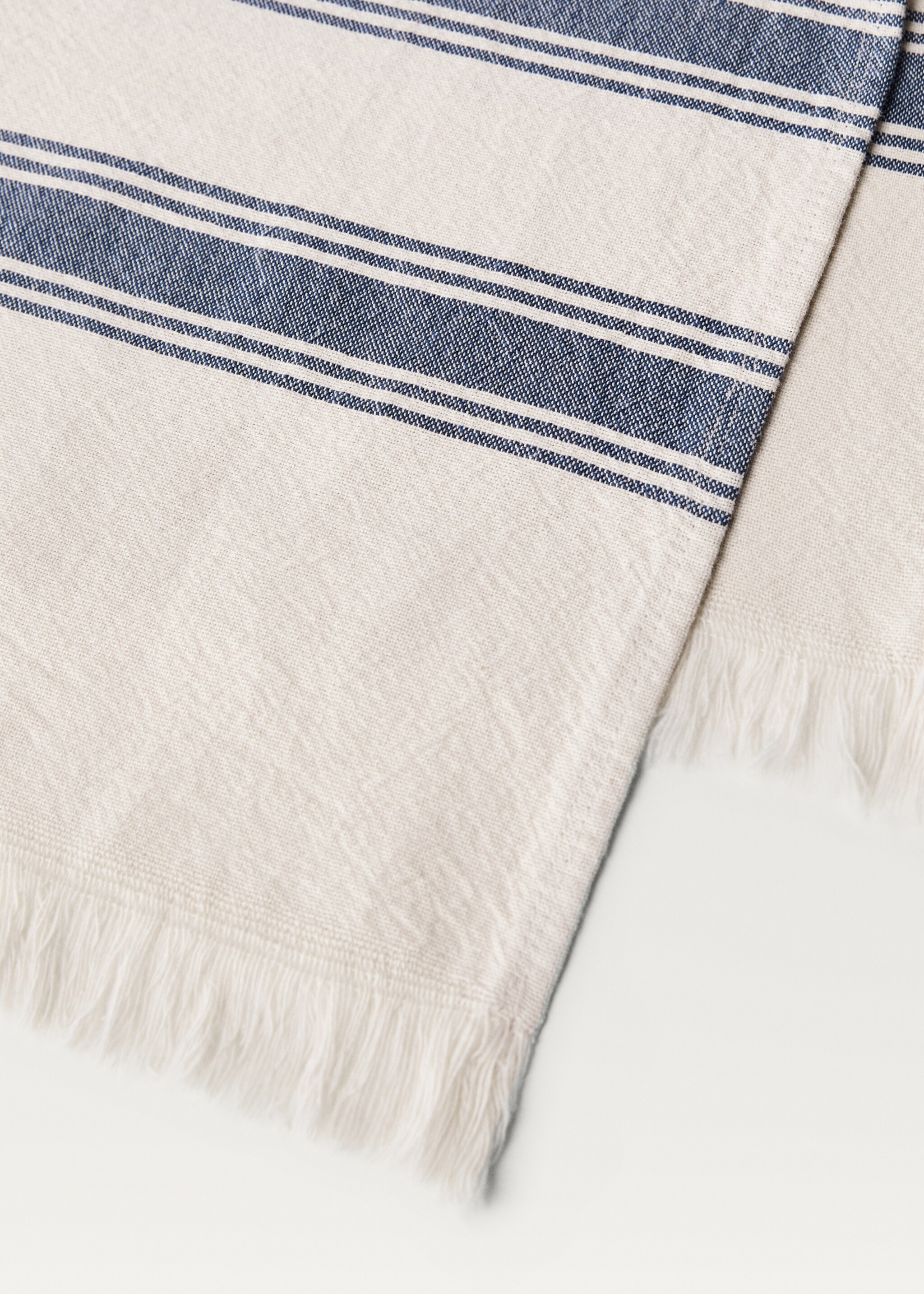 Fringed double-striped pareo towel - Details of the article 1