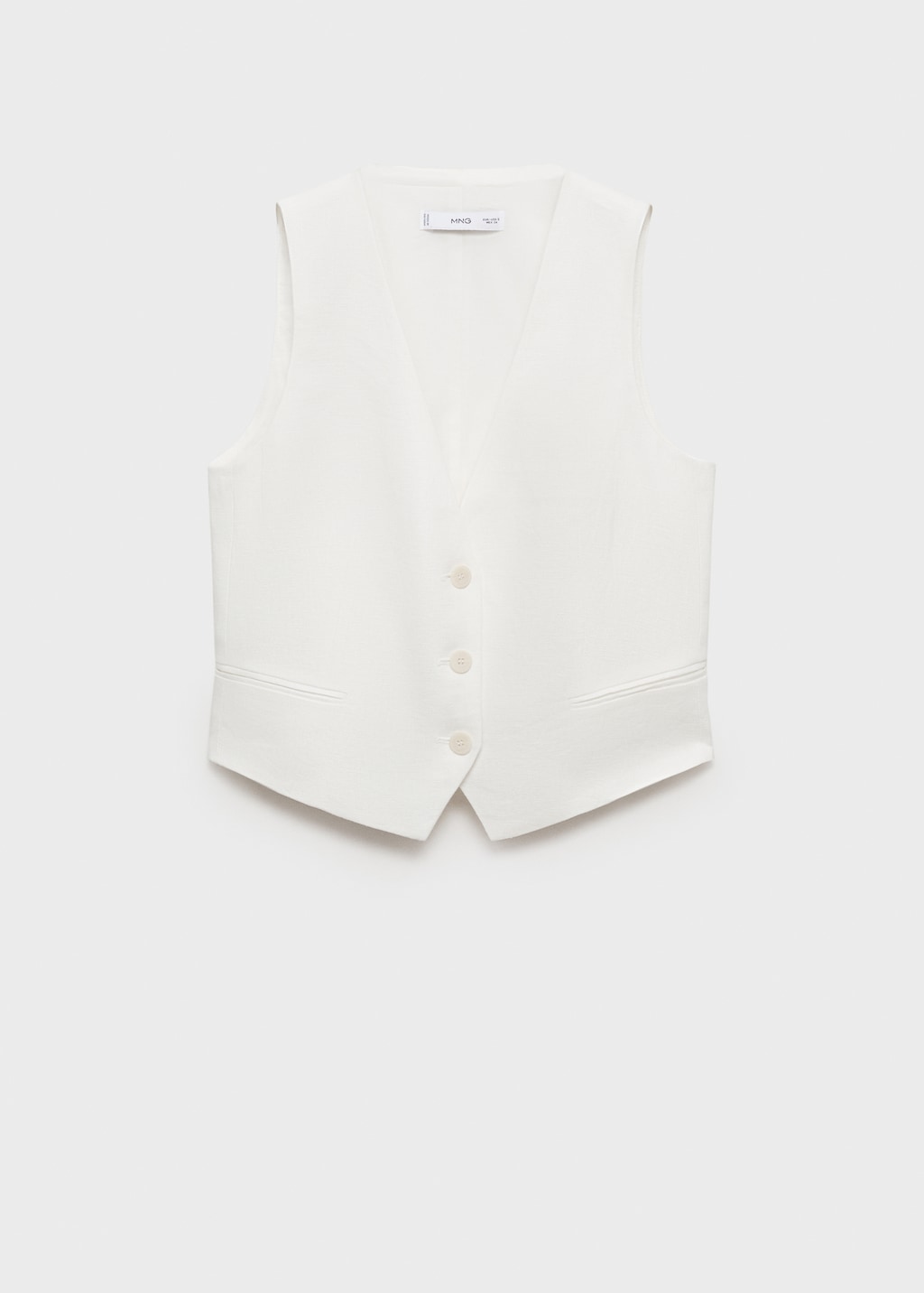 Linen suit waistcoat - image 2