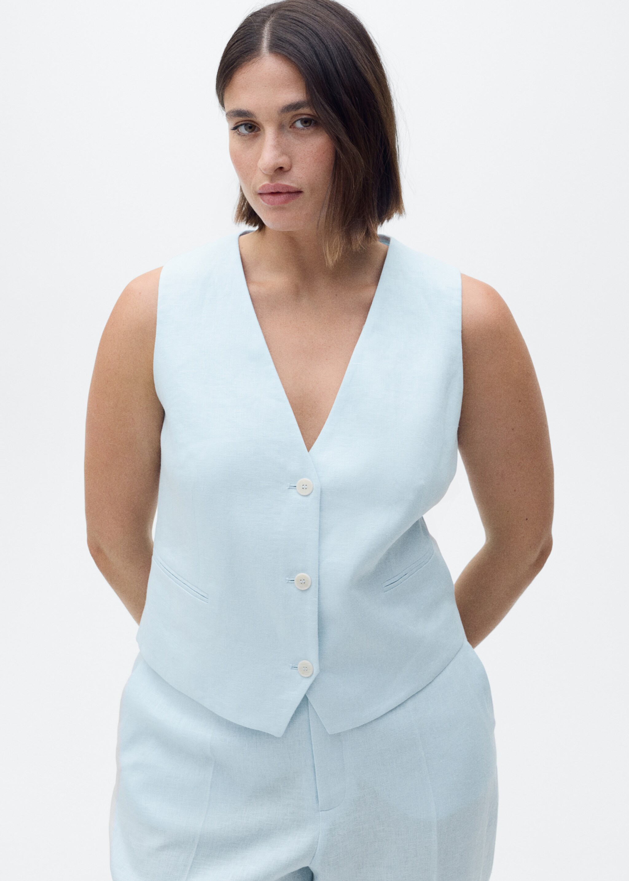 Gilet costume lin - Détail de l'article 5
