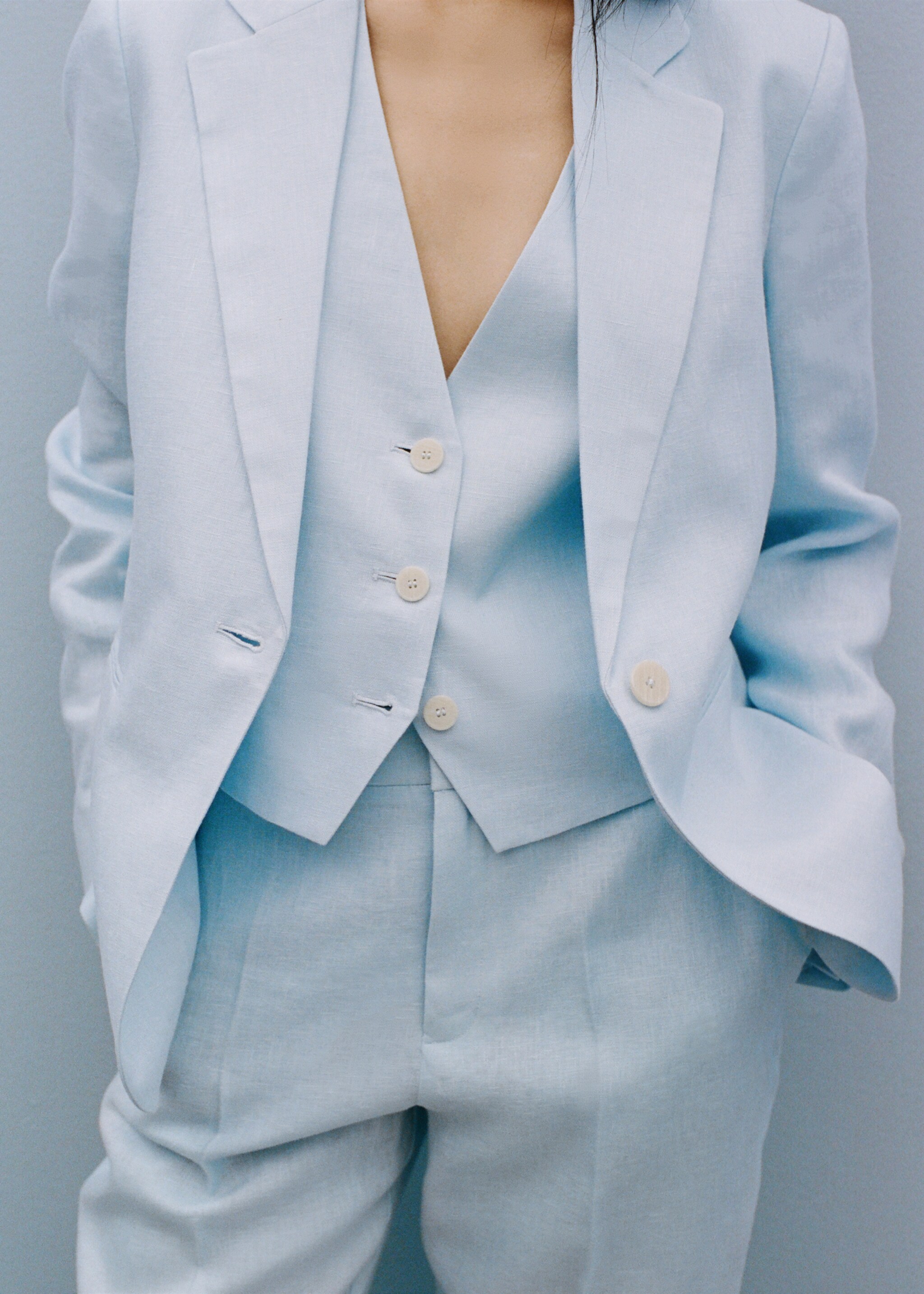 Gilet costume lin - Détail de l'article 7