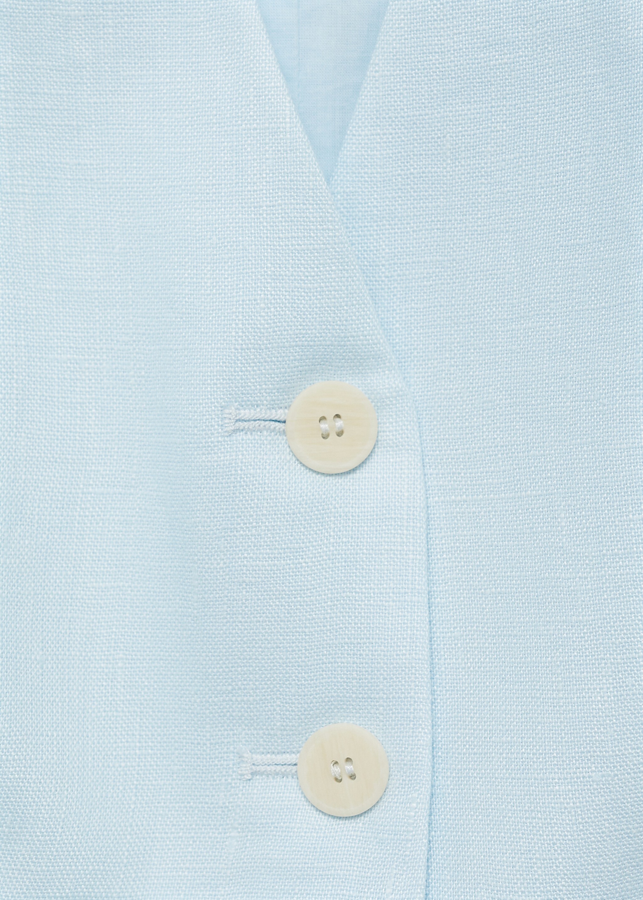 Linen suit waistcoat - Details of the article 8
