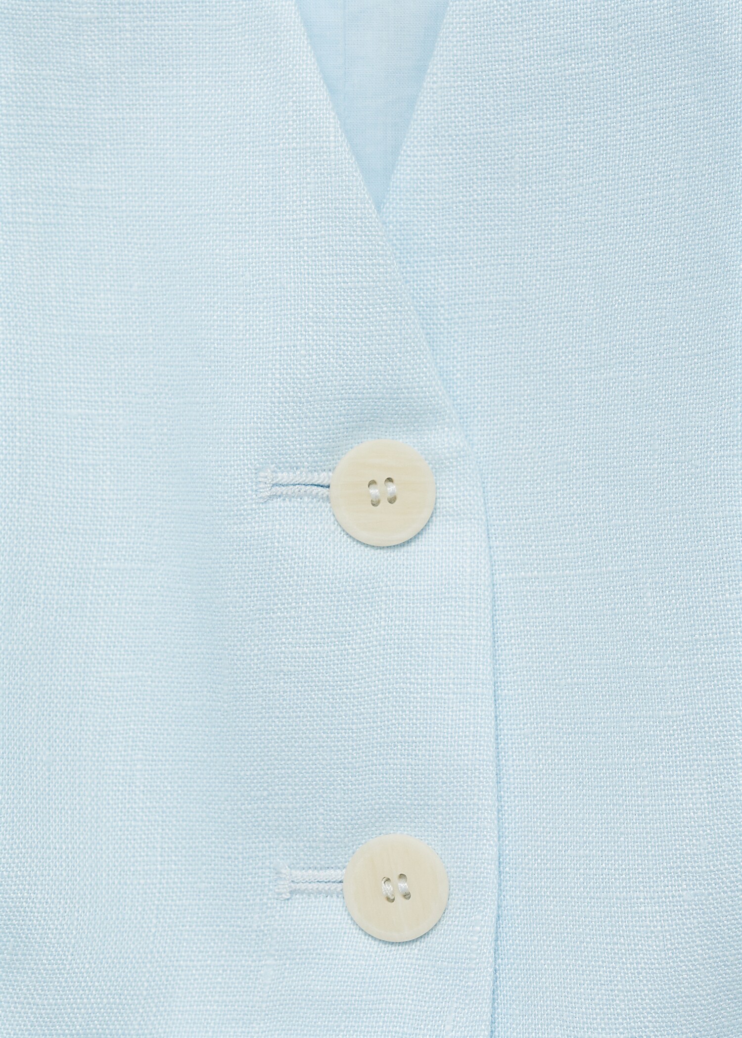 Linen suit waistcoat - Details of the article 8