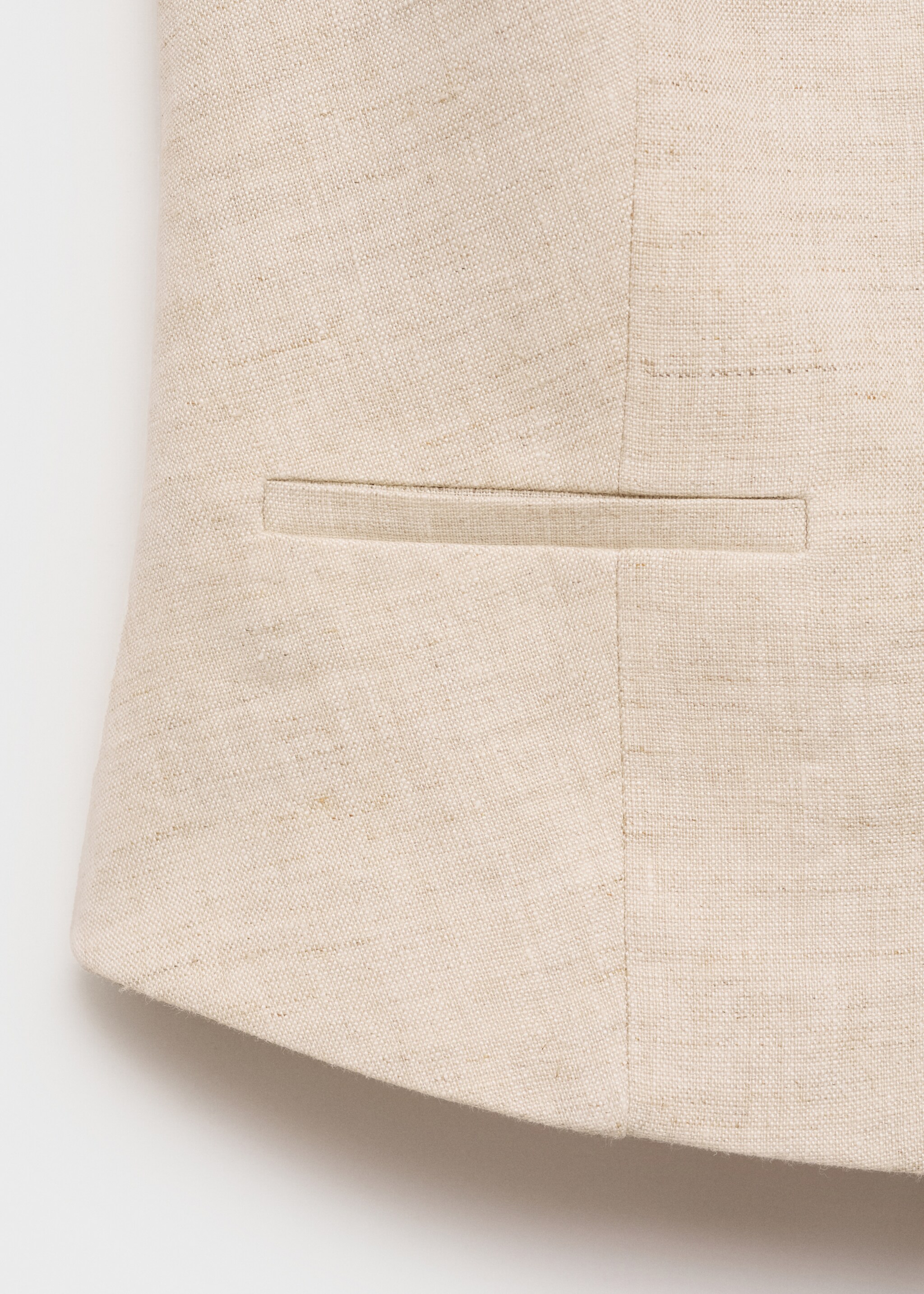 Linen suit waistcoat - Details of the article 0