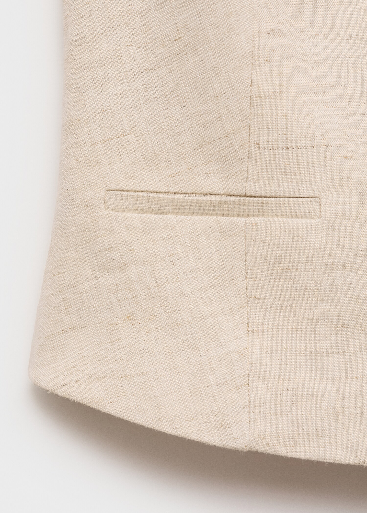 Linen suit waistcoat - Details of the article 0