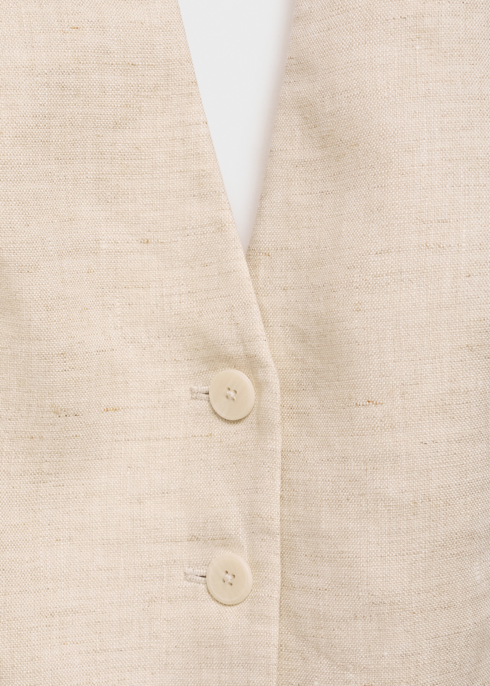 Linen suit waistcoat - Details of the article 8