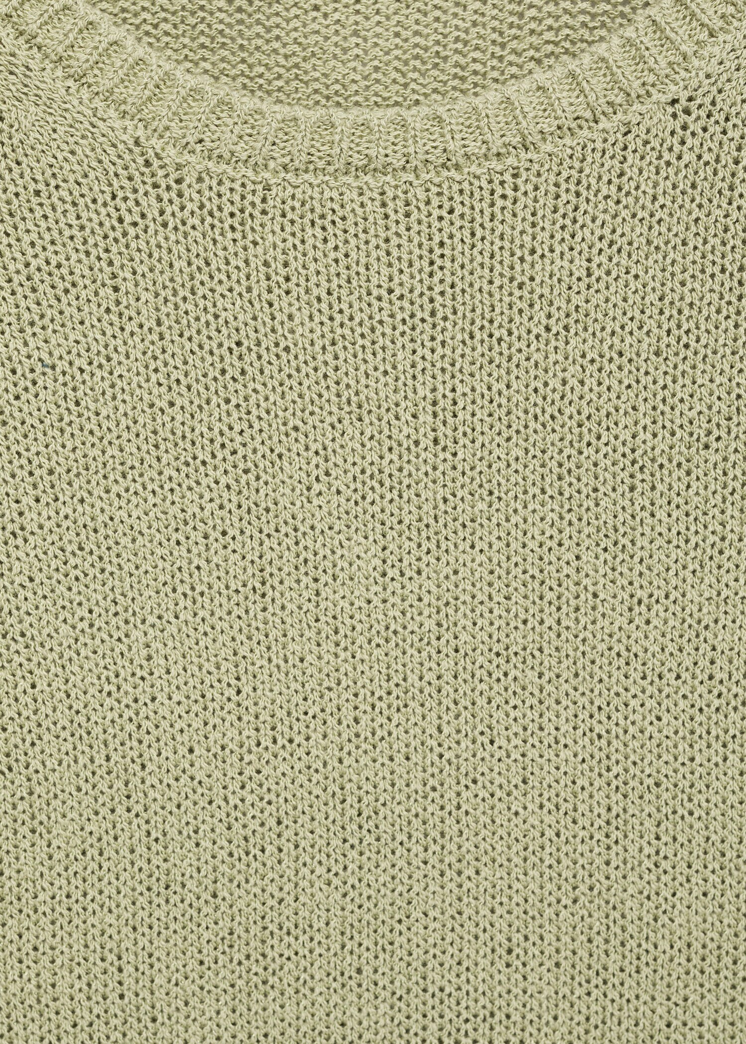 Short-sleeved knitted cotton sweater - Details of the article 8