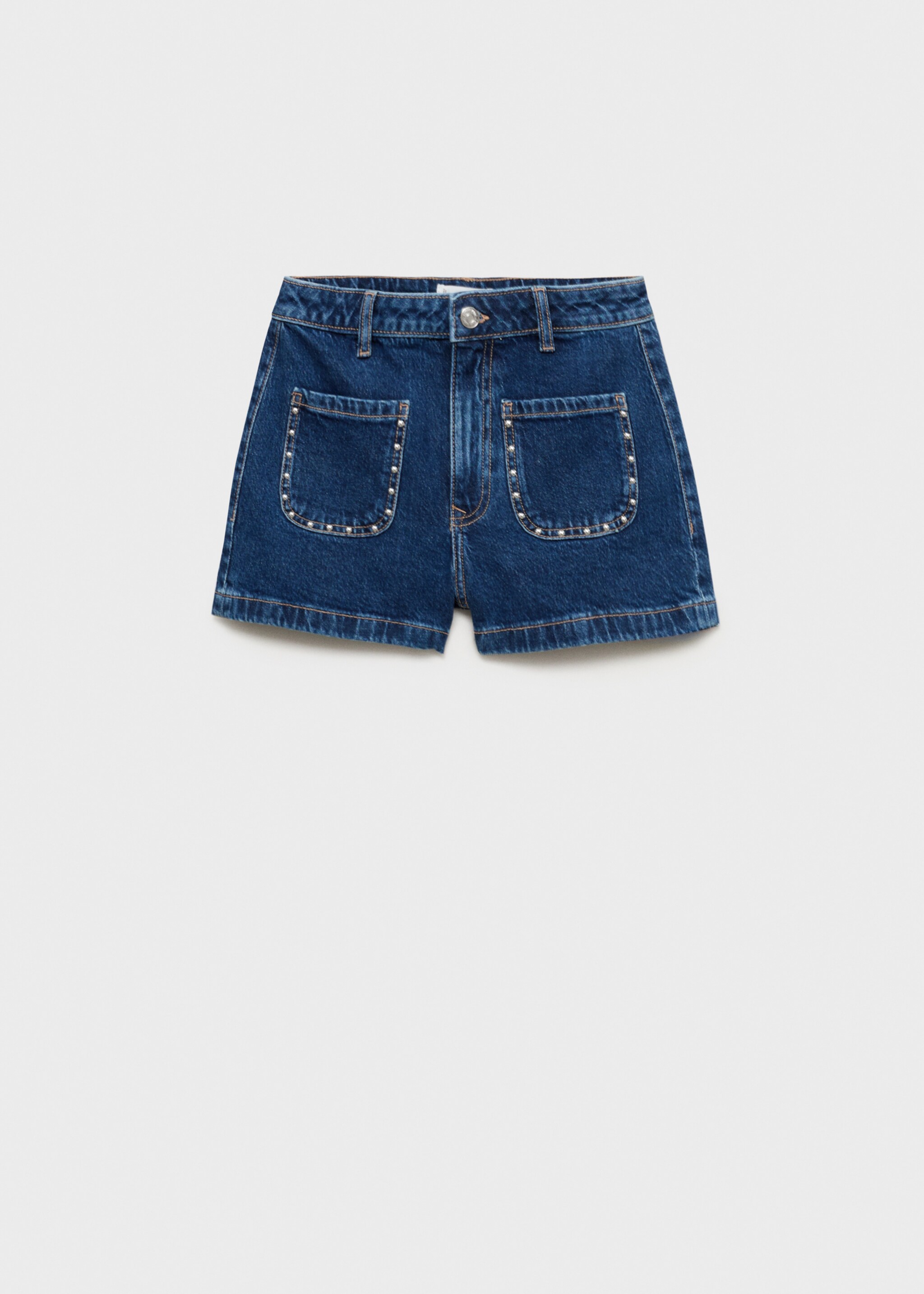 Denim shorts with studs - Article without model