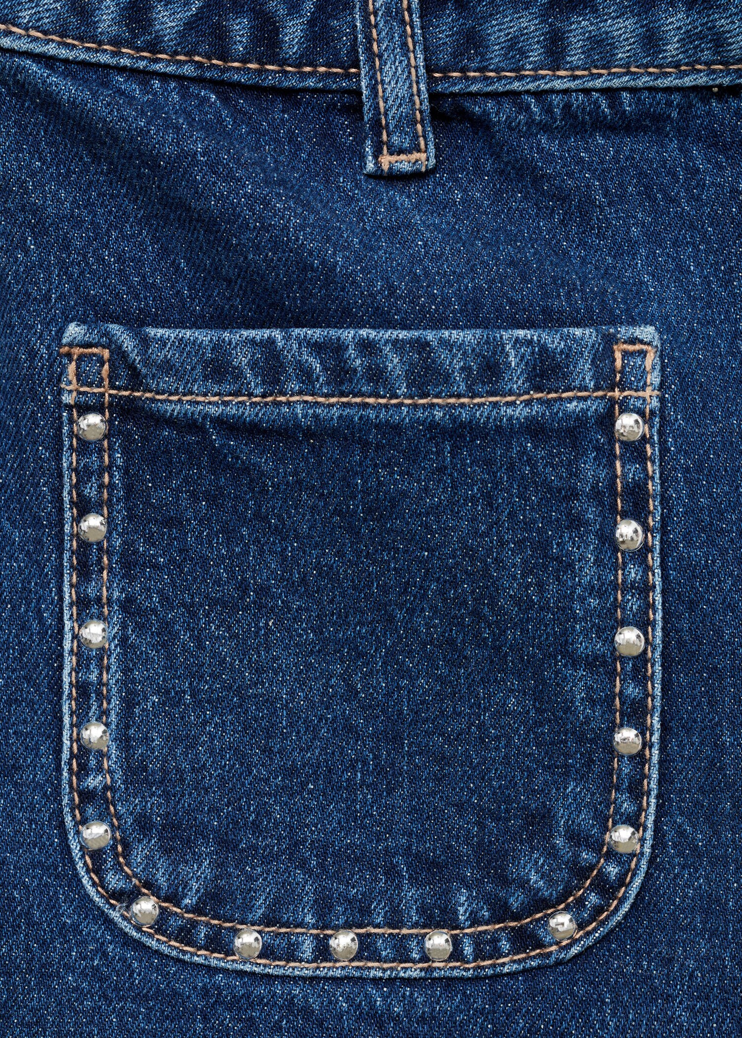 Studded denim shorts - Details of the article 0