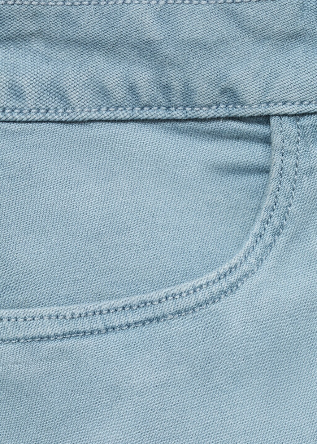 Straight-fit denim shorts