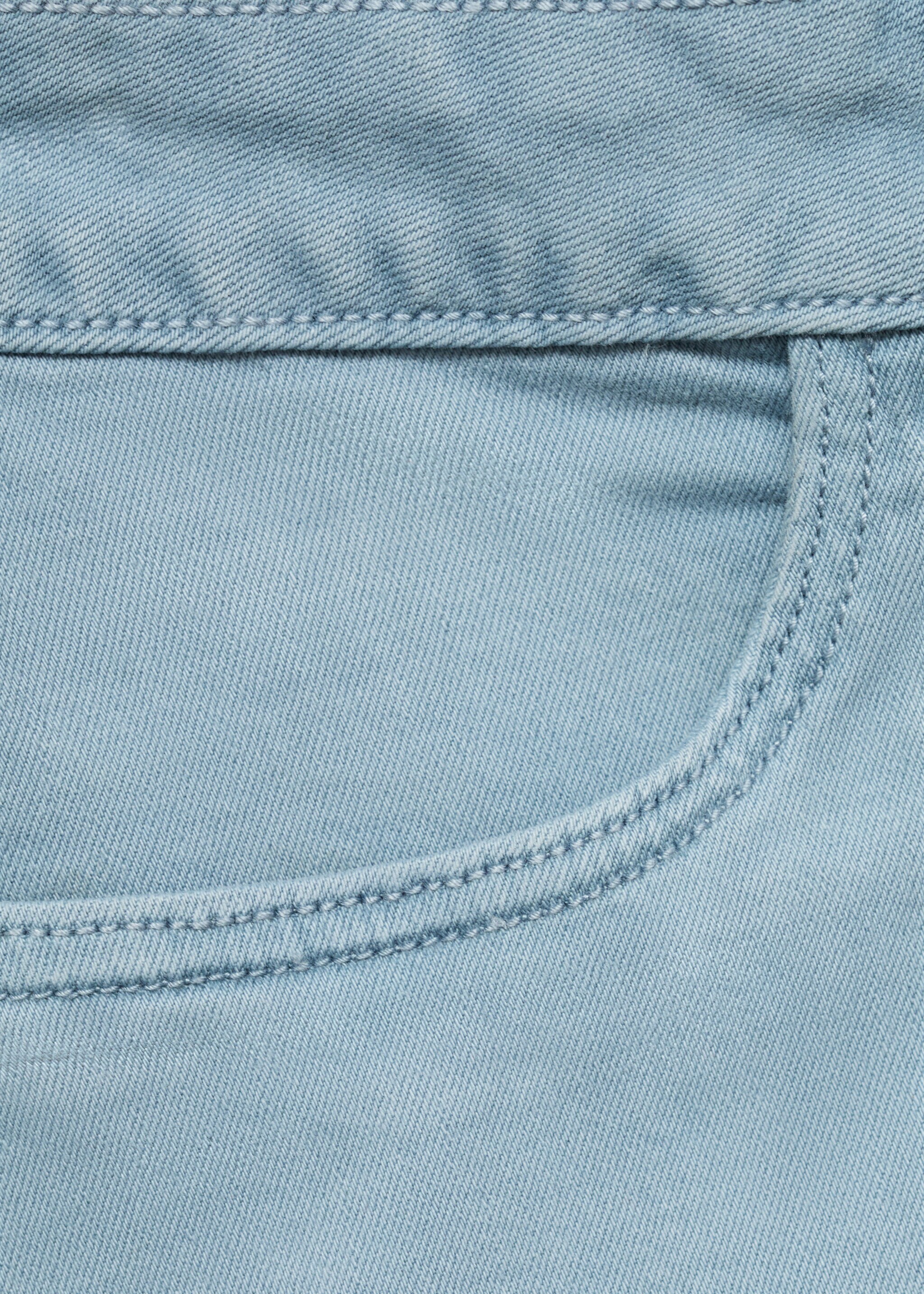 Straight-fit denim shorts - Details of the article 0