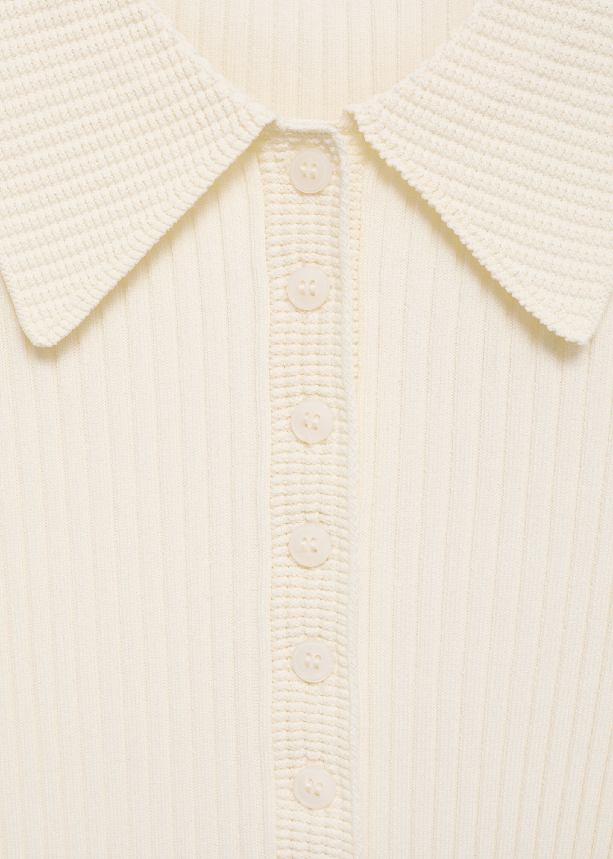 Ribbed polo-neck sweater - Details of the article 8