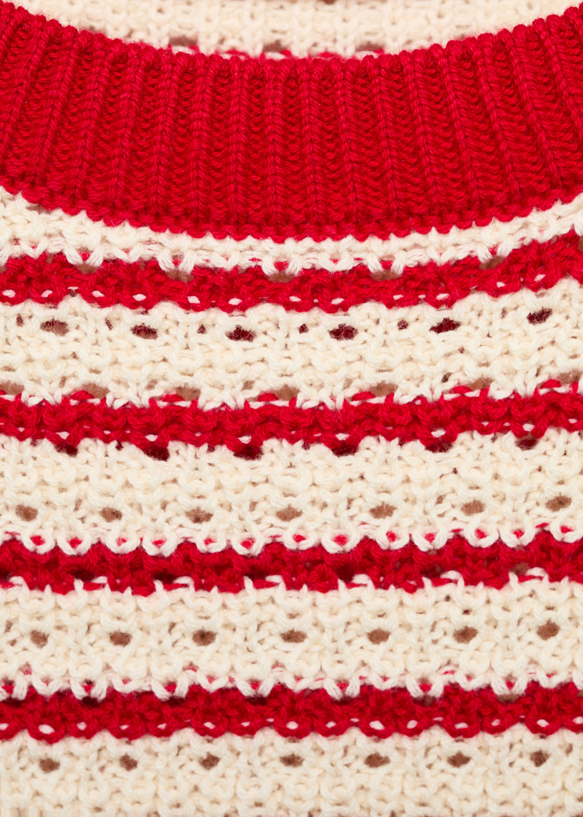 Jersey crochet manga corta rayas - Detalle del artículo 8