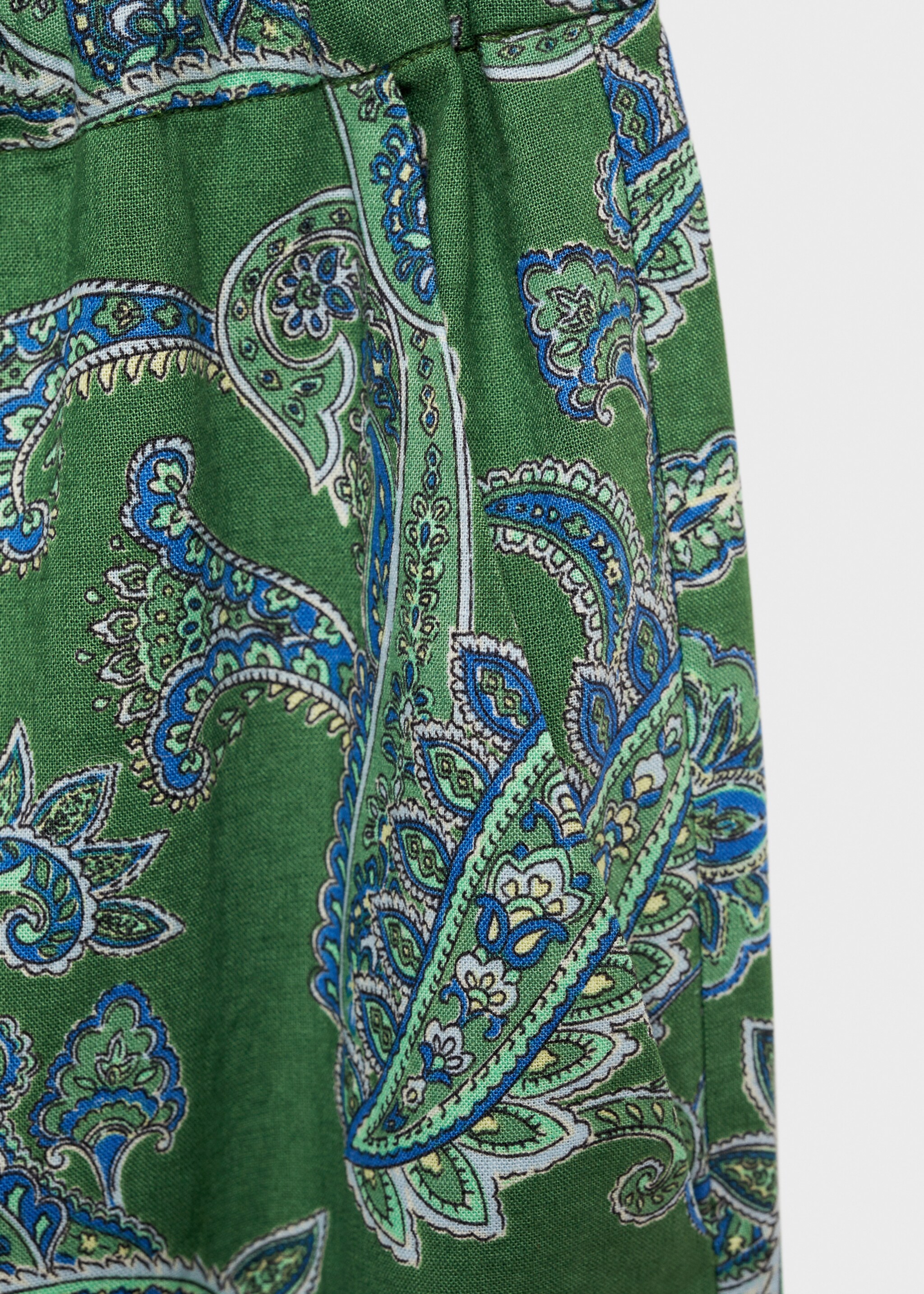 Pantalón lino estampado paisley - Detalle del artículo 8