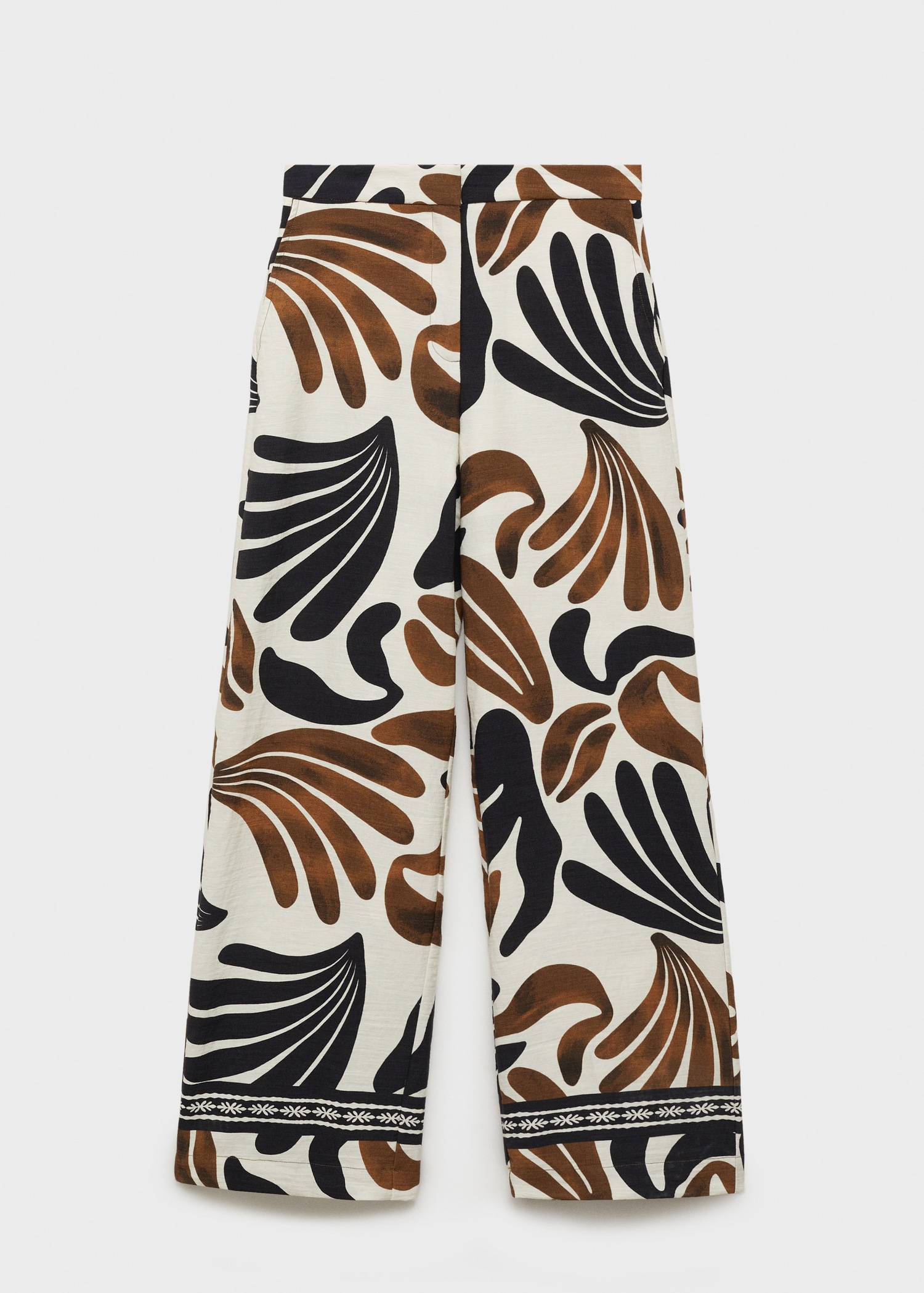 Pantalón wideleg estampado abstracto - Artículo sin modelo