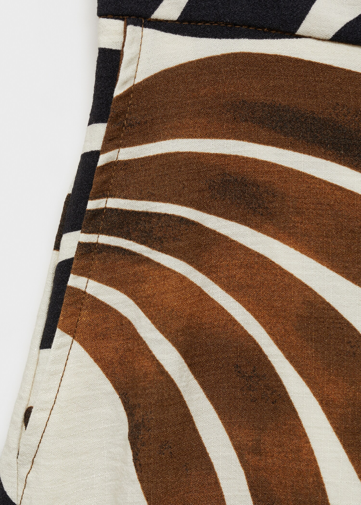 Pantalón wideleg estampado abstracto - Detalle del artículo 0