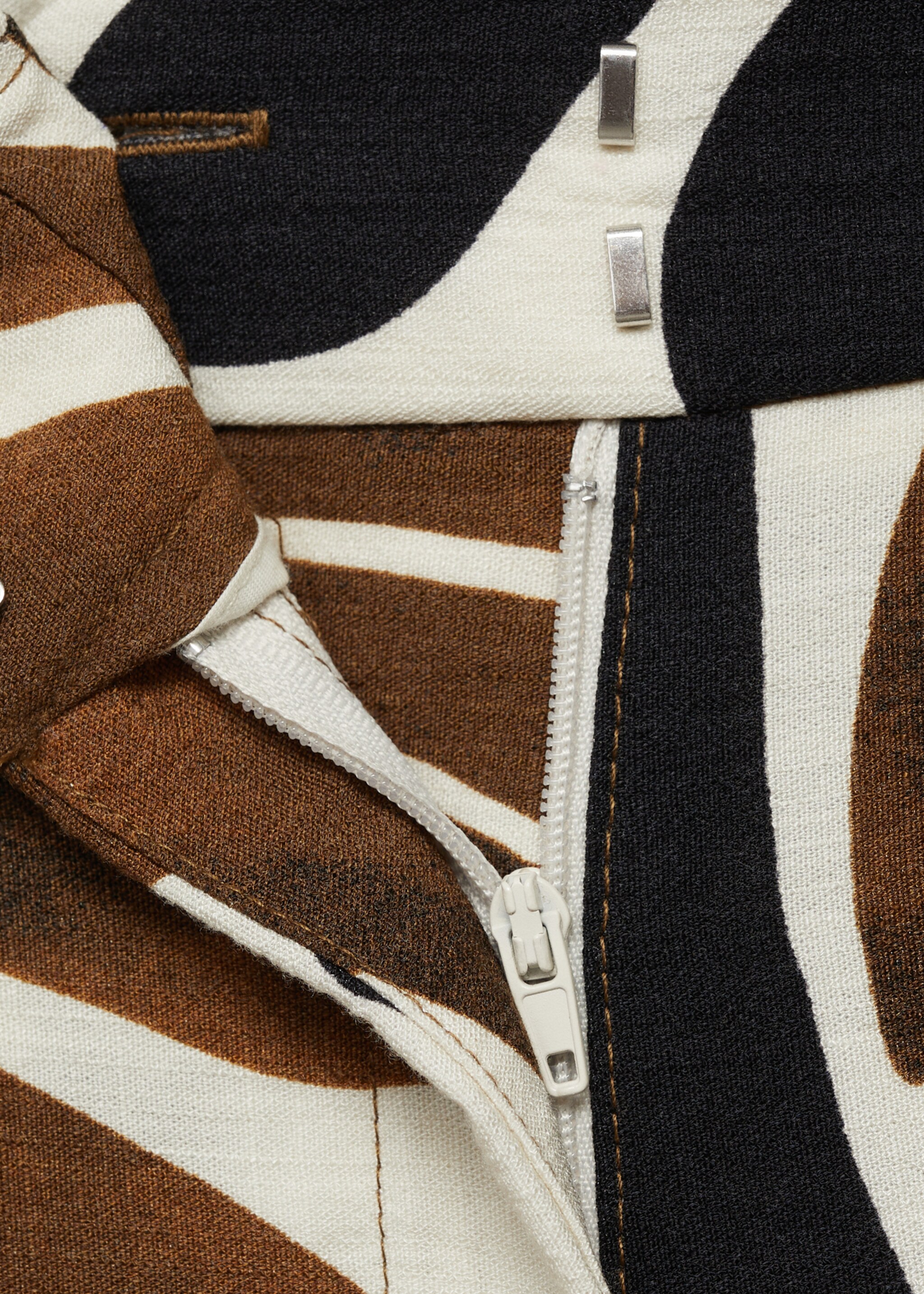 Pantalón wideleg estampado abstracto - Detalle del artículo 8