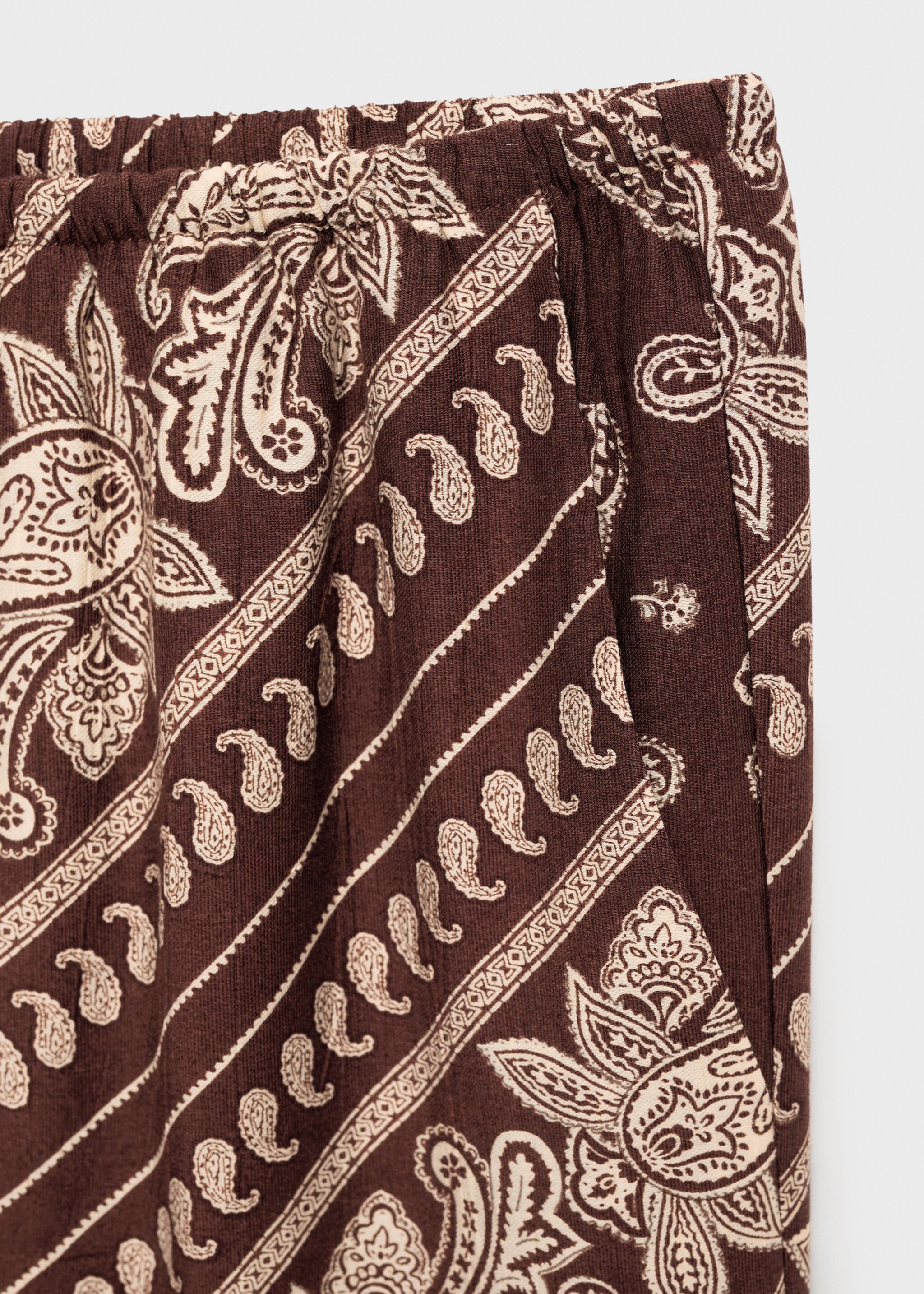 Paisley wideleg pants - تفاصيل المنتج 0