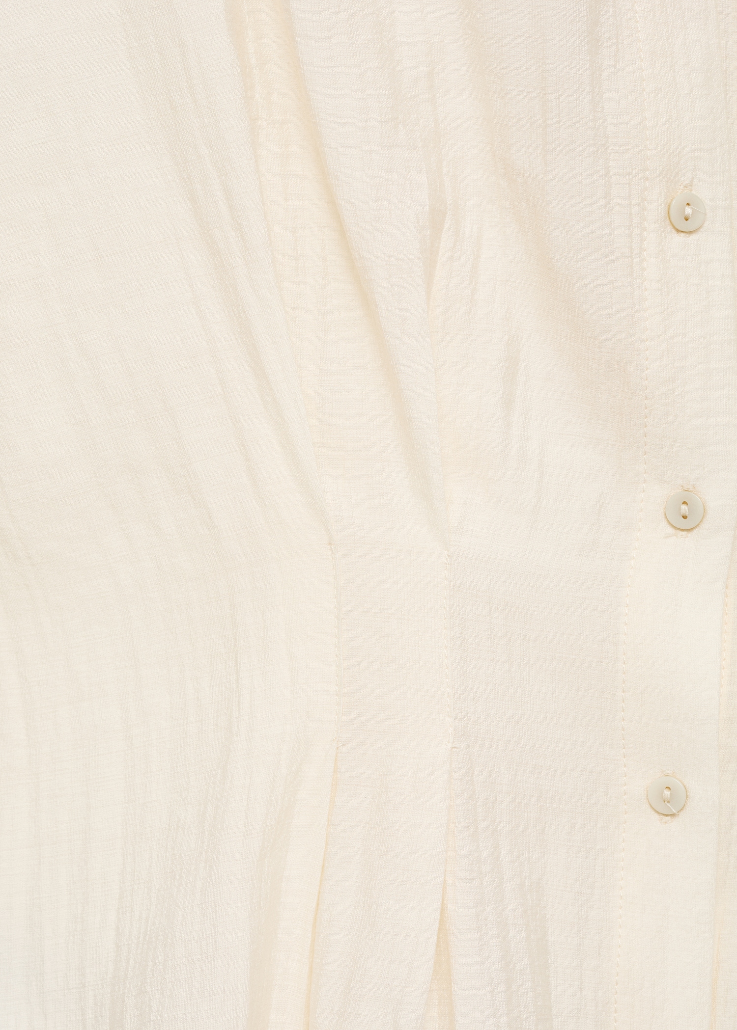 Short-sleeved pleated shirt - Details of the article 0