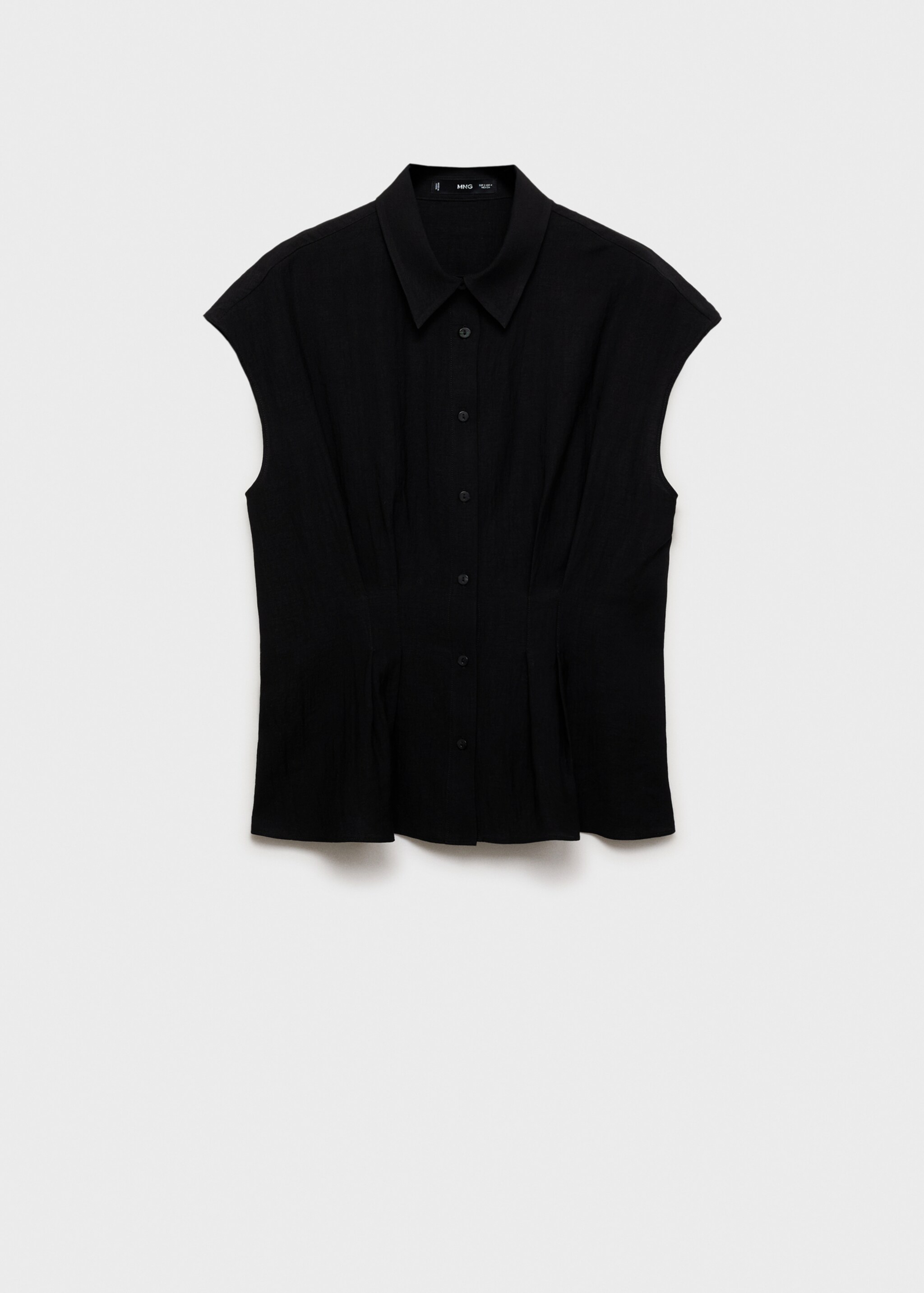 Short sleeve pleated shirt - Artikkel uten modell