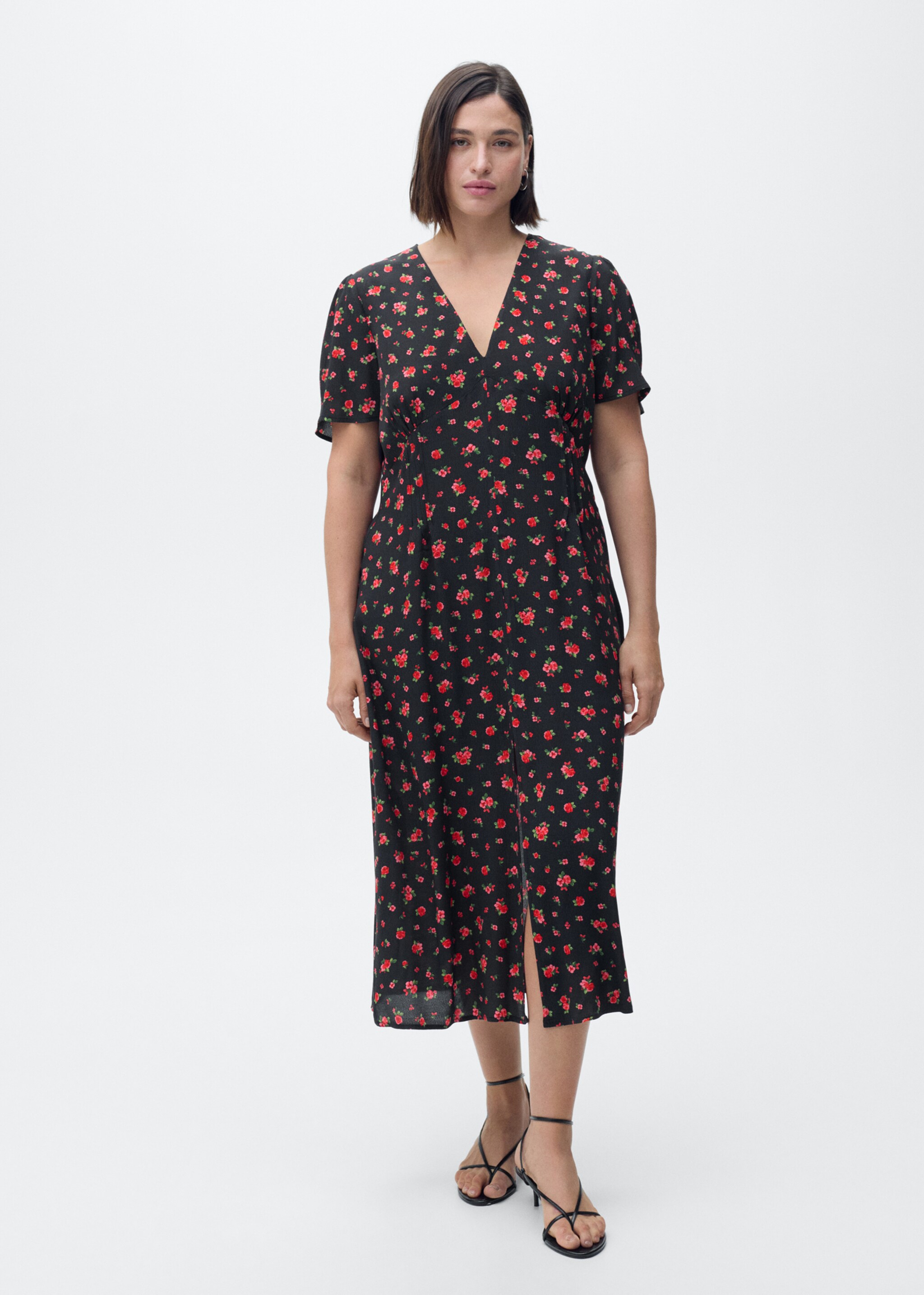 Midi floral dress - Details of the article 3
