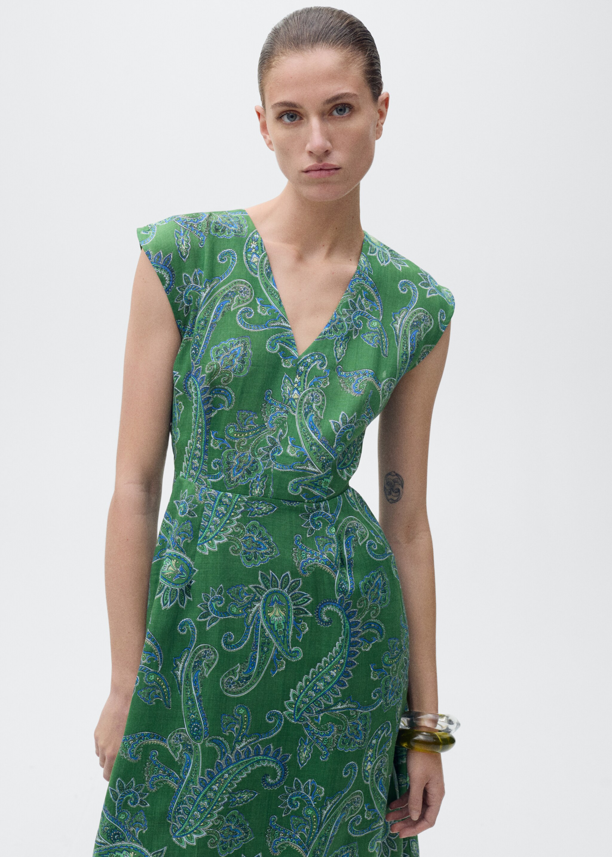 Ramie paisley dress - Medium plane