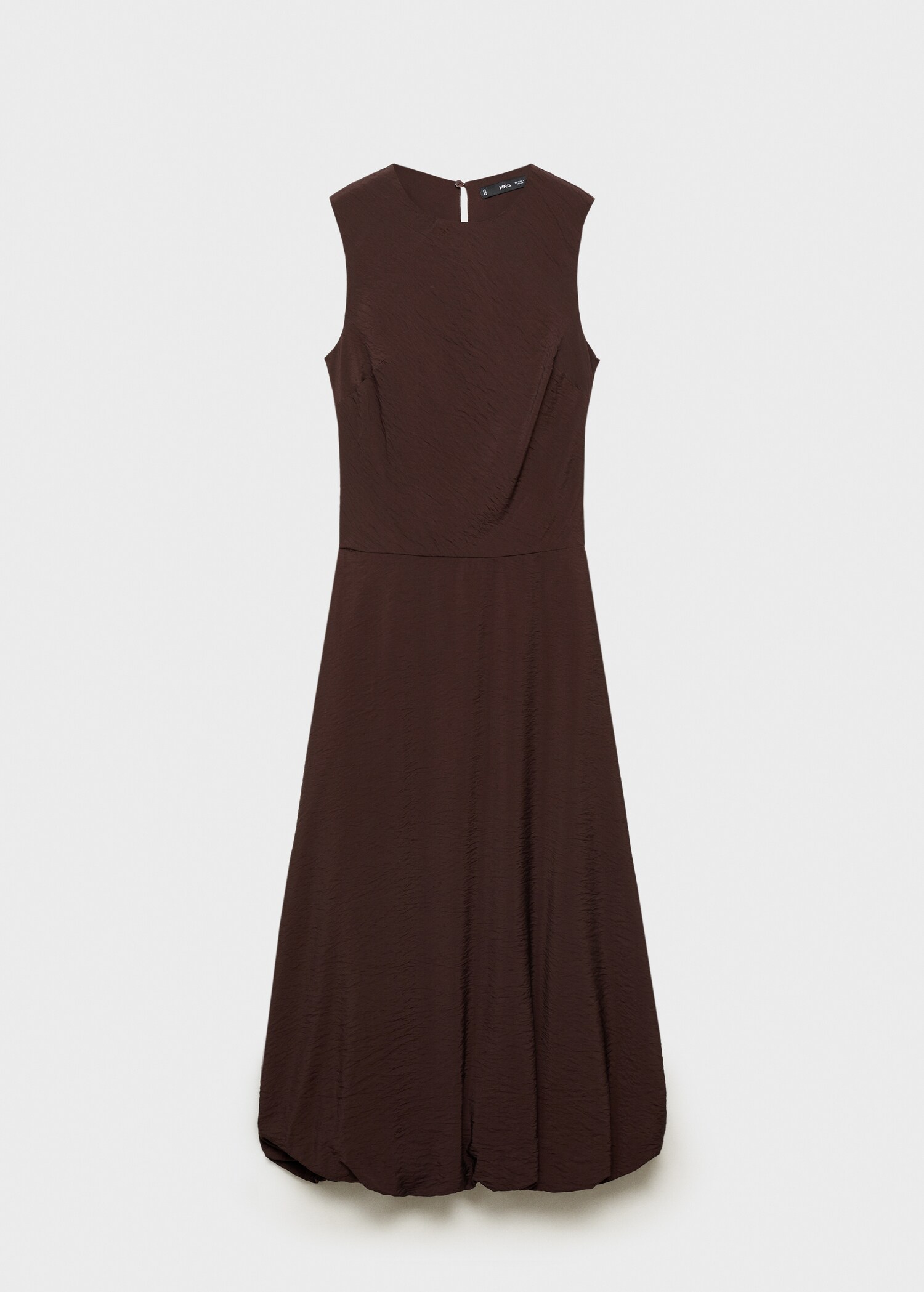 Vestido midi bajo abullonado - Artículo sin modelo