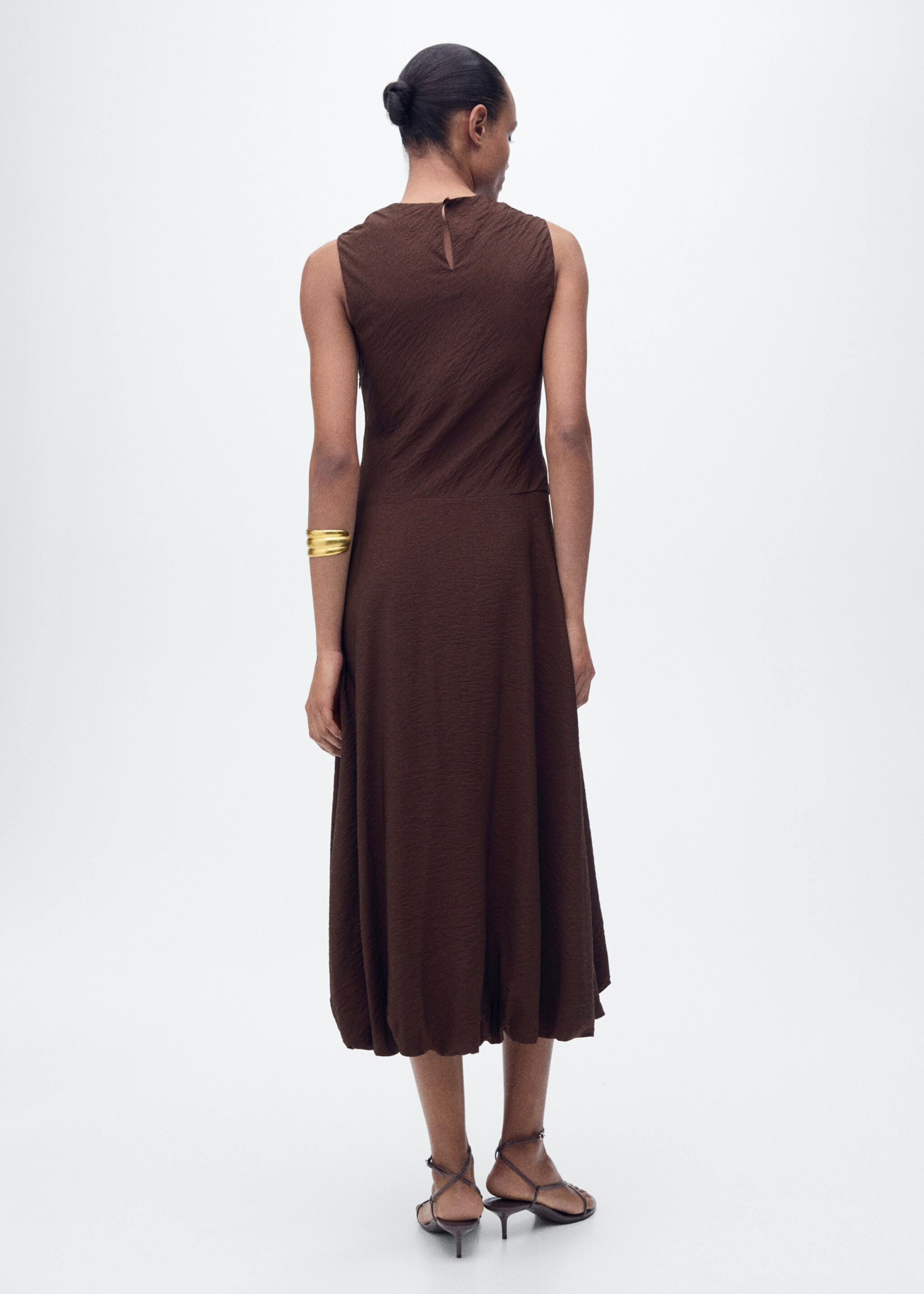Midi-dress with puffed hem - Reverse of the article