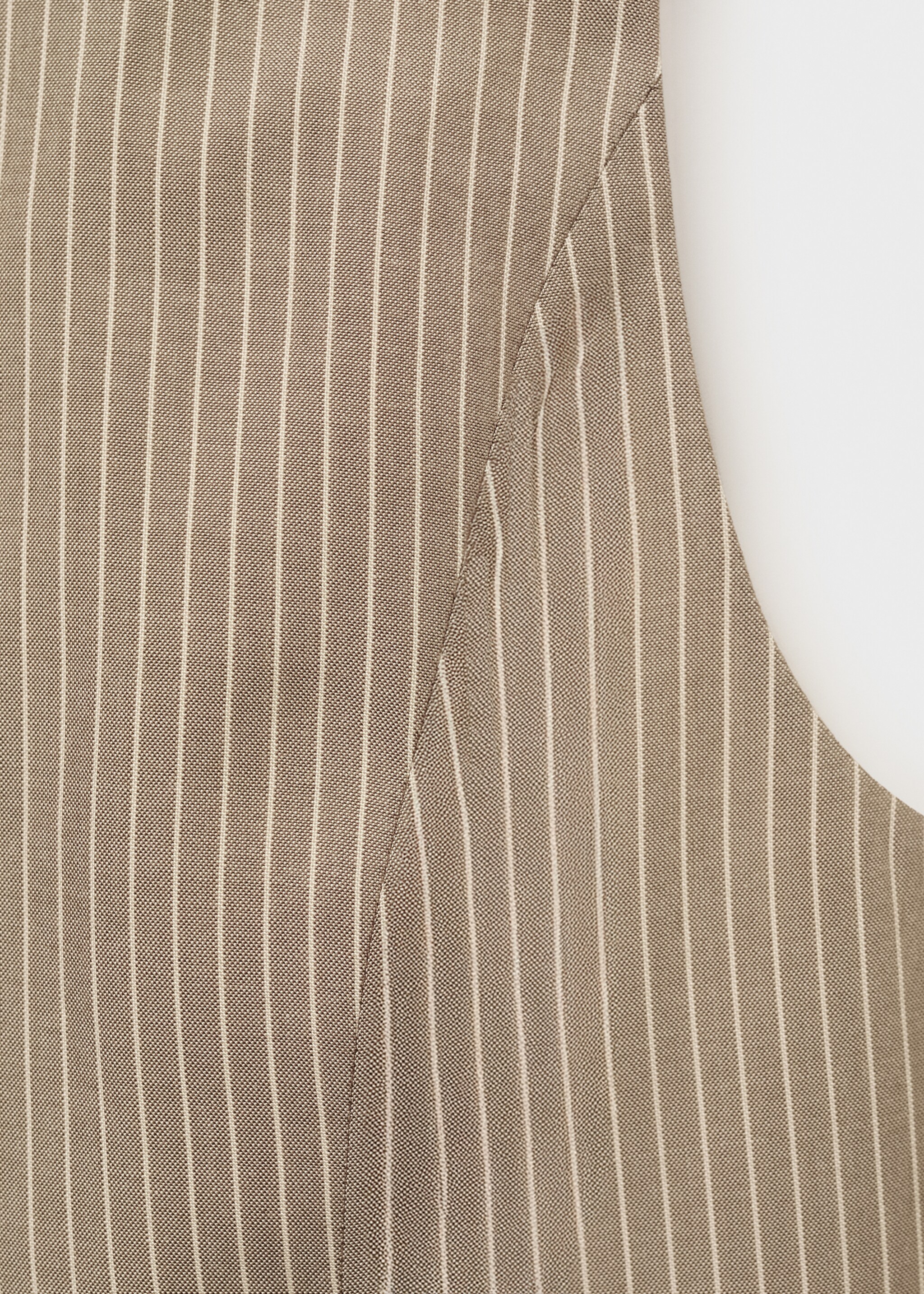 Striped lyocell suit waistcoat - Details of the article 0