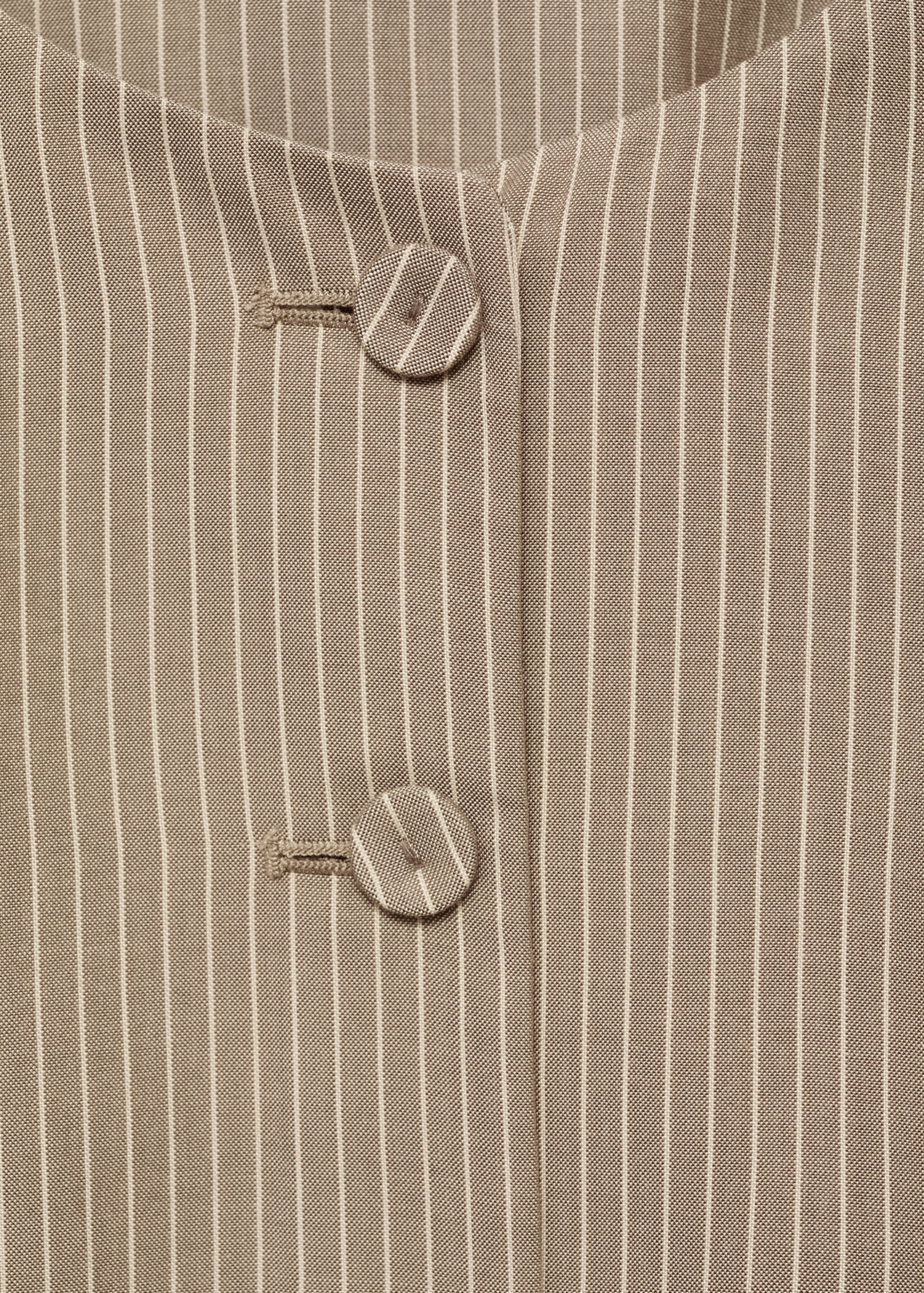 Striped lyocell suit waistcoat - Details of the article 8