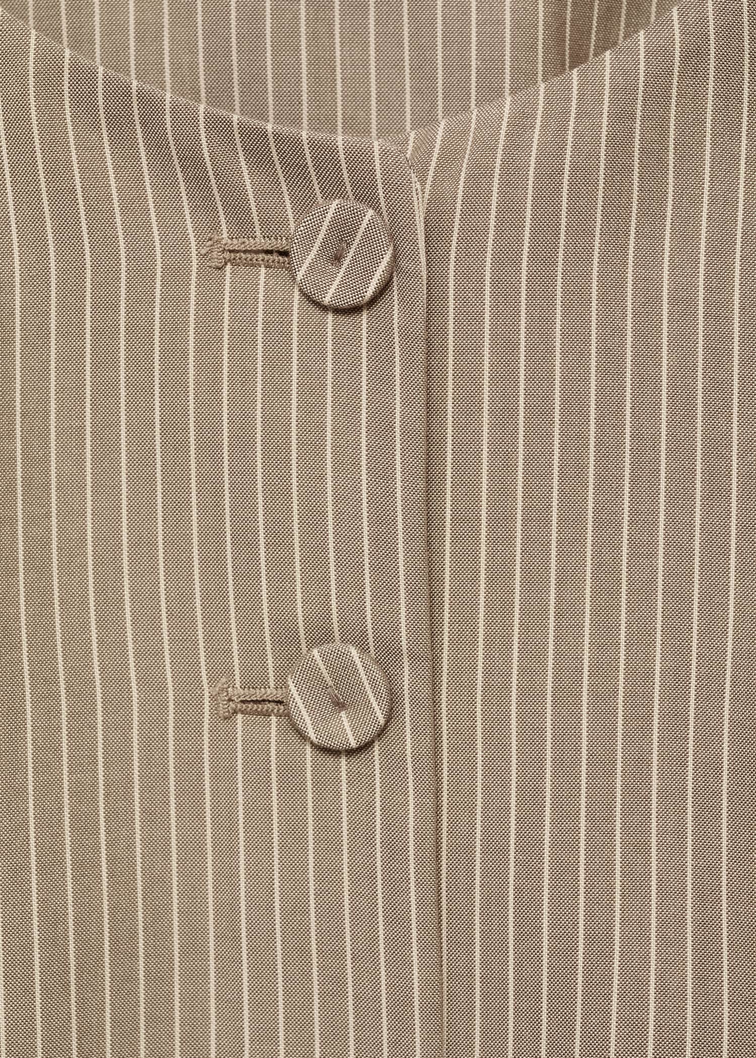 Striped lyocell suit waistcoat - Details of the article 8