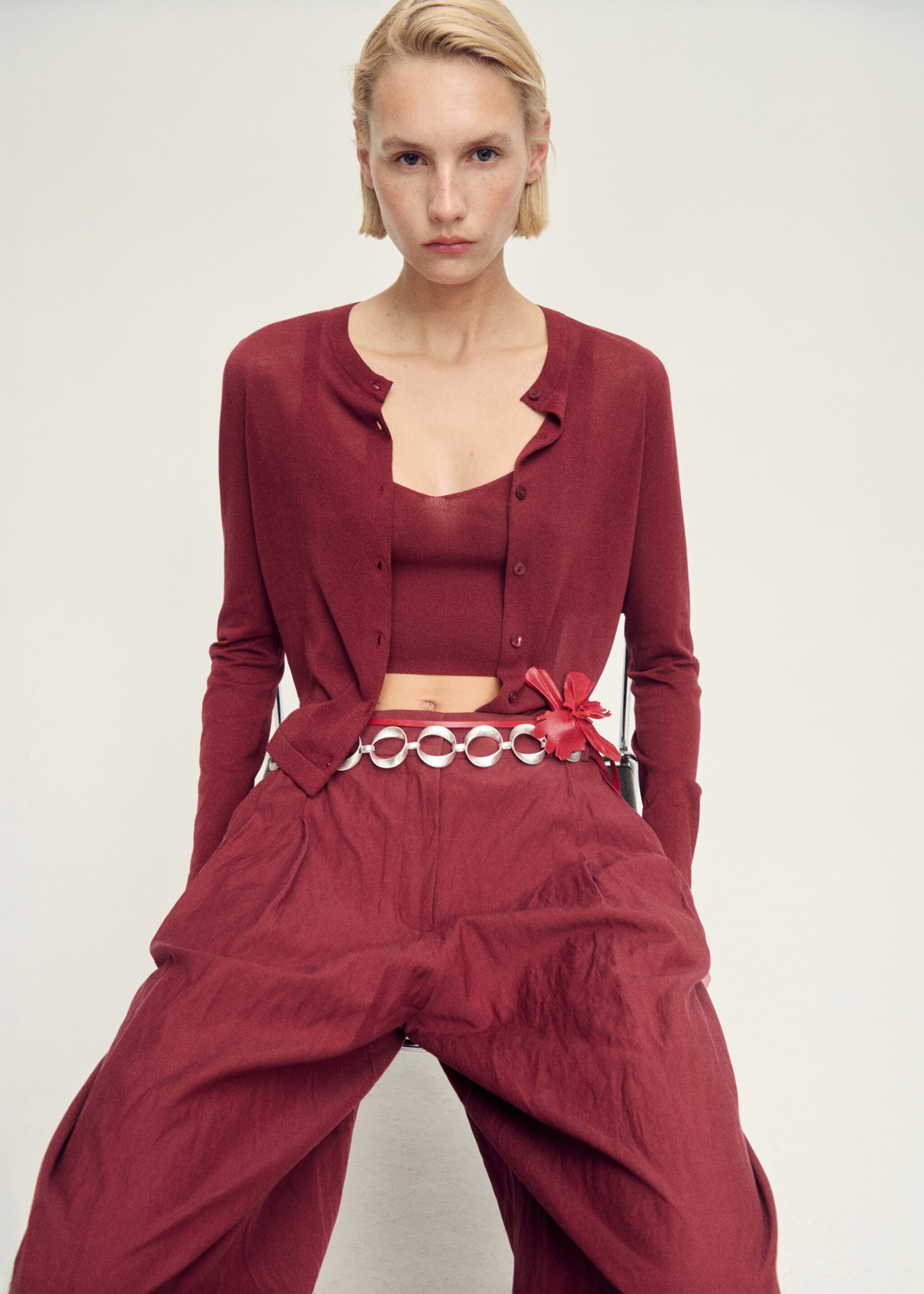 Fine-knit crop top - Details of the article 2