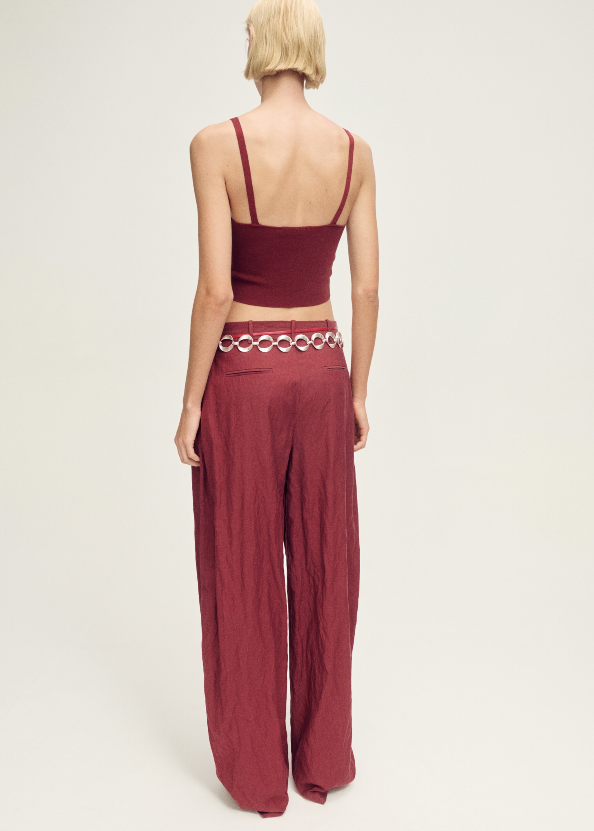 Fine-knit crop top - Reverse of the article