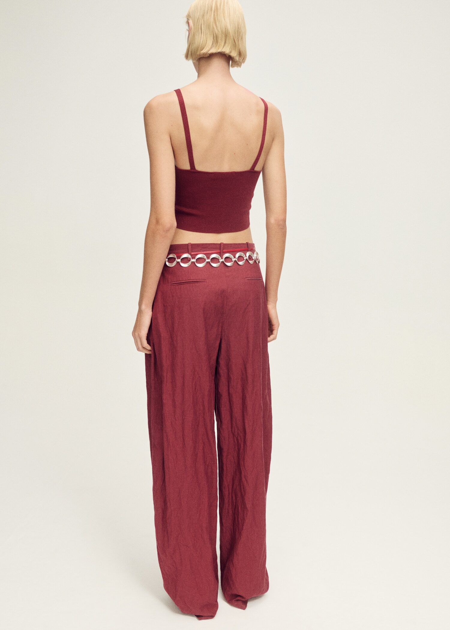 Fine-knit crop top - Reverse of the article