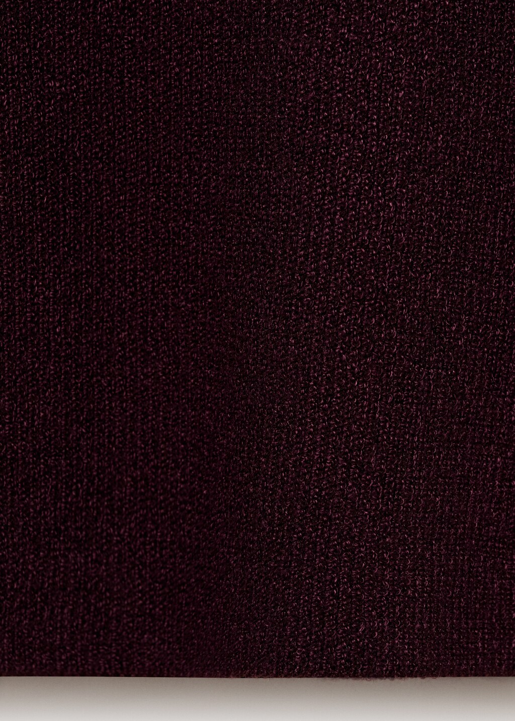 Fine ribbed knit top