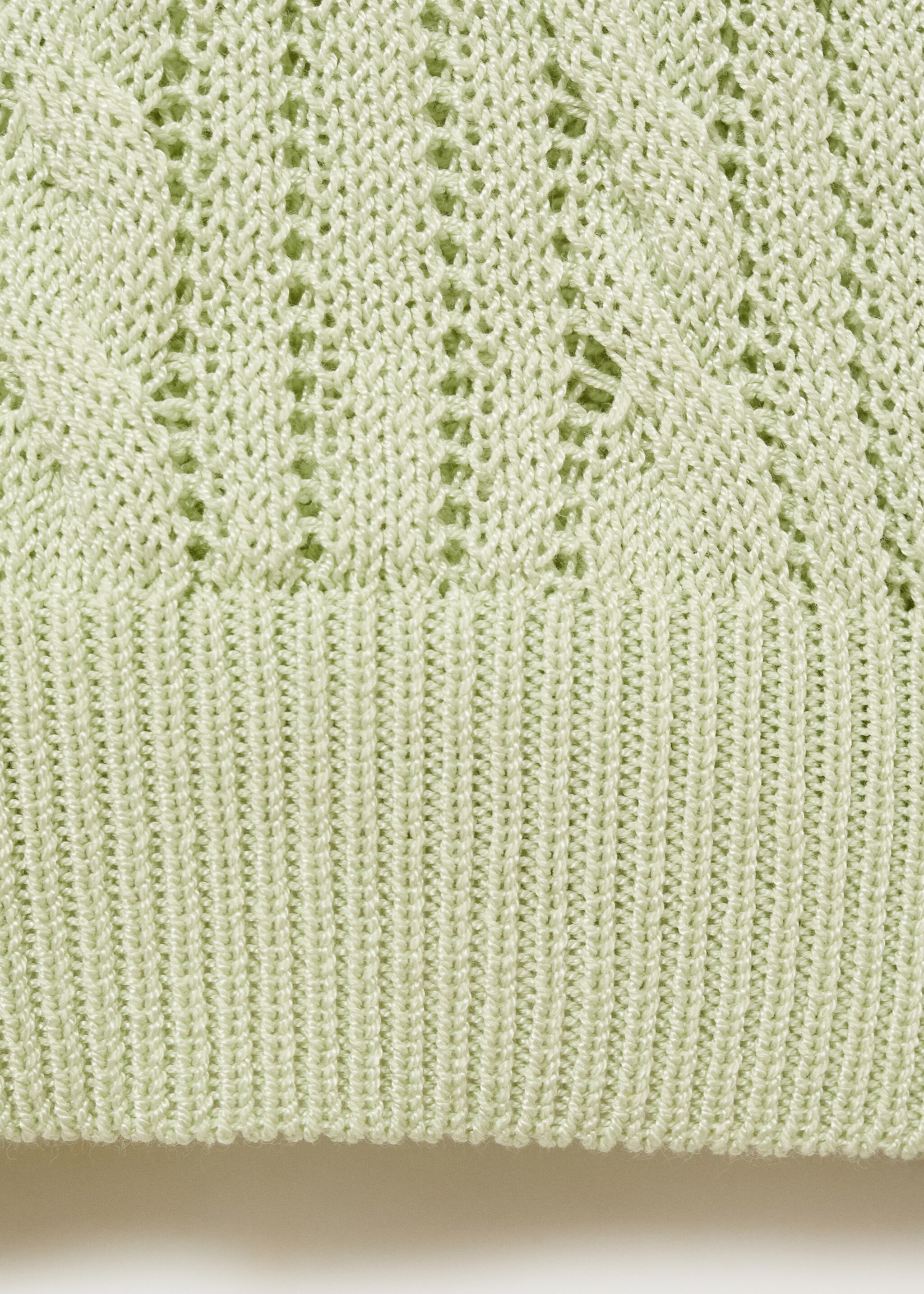 Jersey punto trenzado manga corta - Detalle del artículo 0