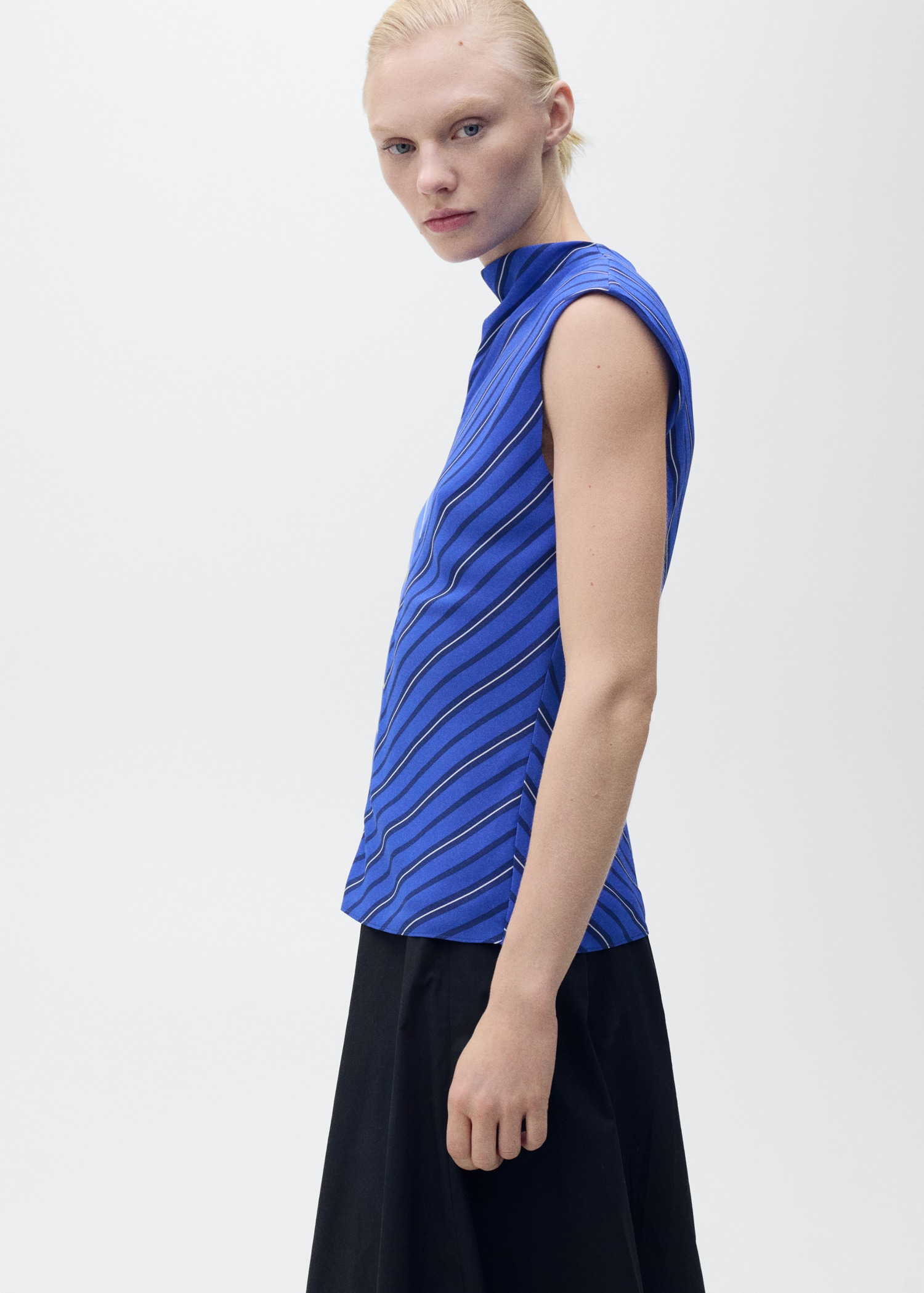 Blusa righe combinate - Piano medio