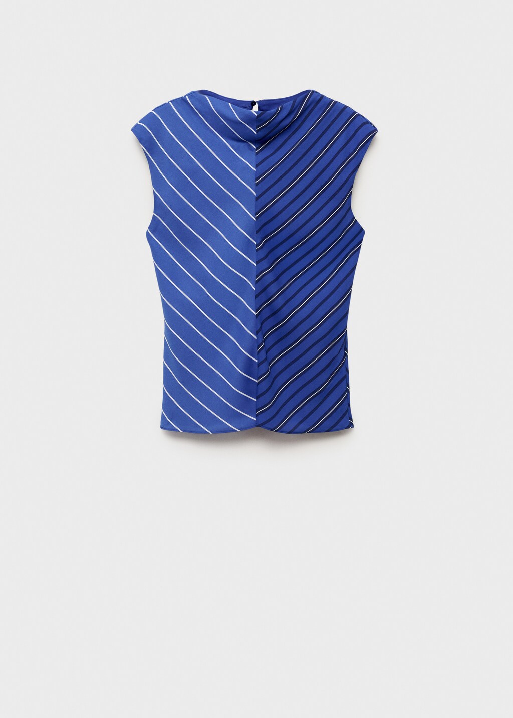 Combined striped blouse - image 5