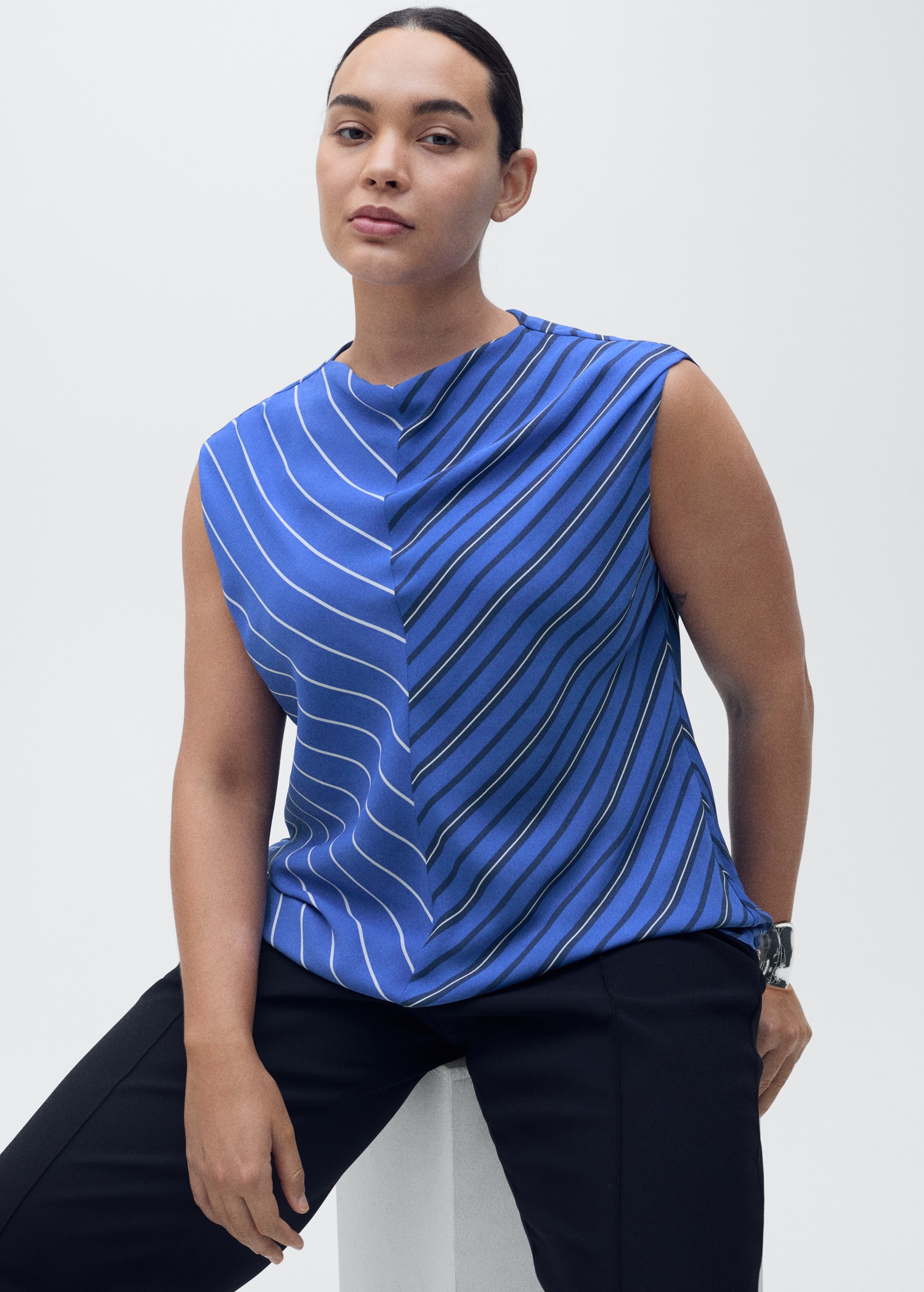 Blusa righe combinate - Dettaglio dell'articolo 5