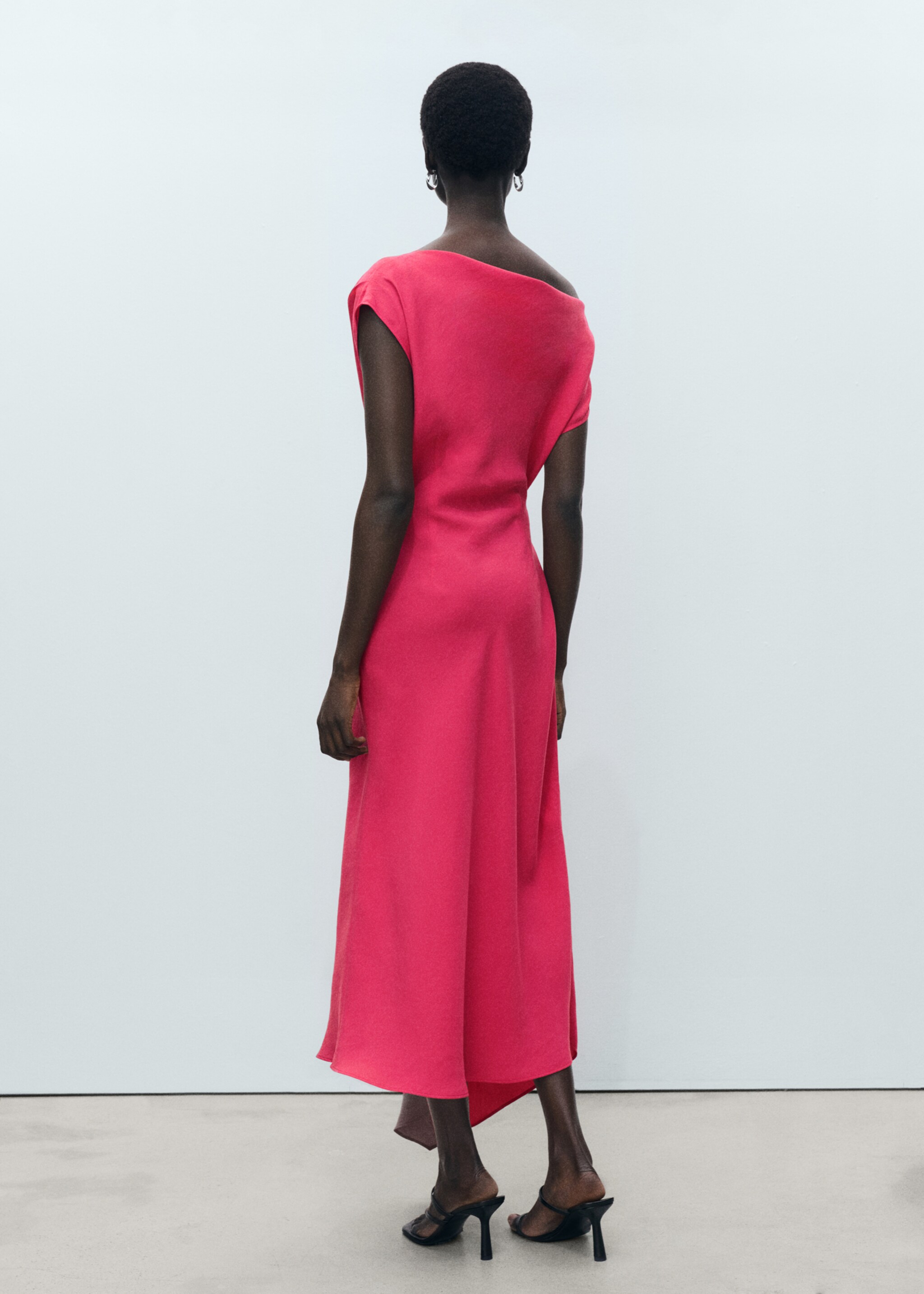 Vestido modal asimétrico - Reverso del artículo
