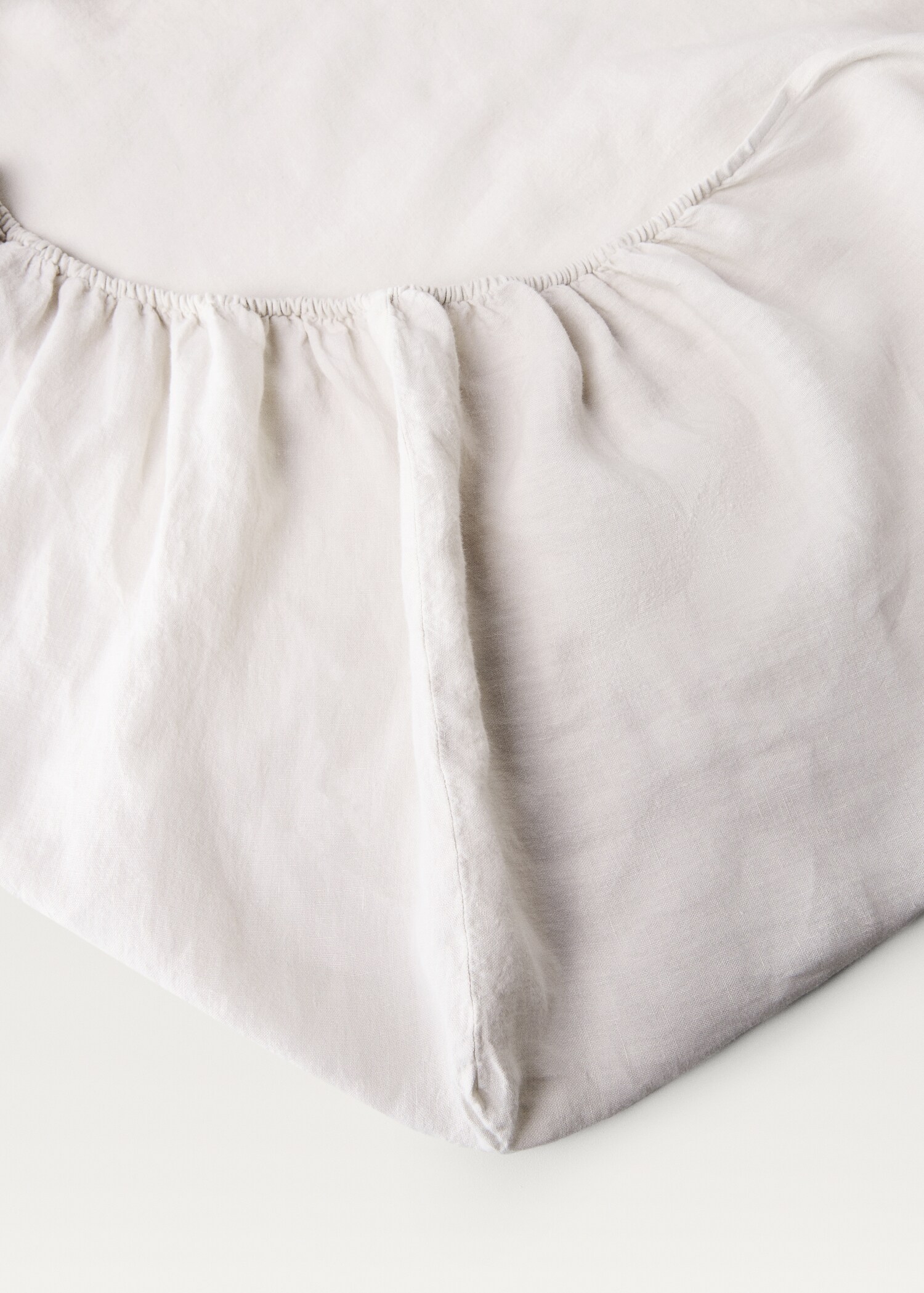 Spannbettlaken aus gewaschenem Leinen für  180 cm Bett - Detail des Artikels 1