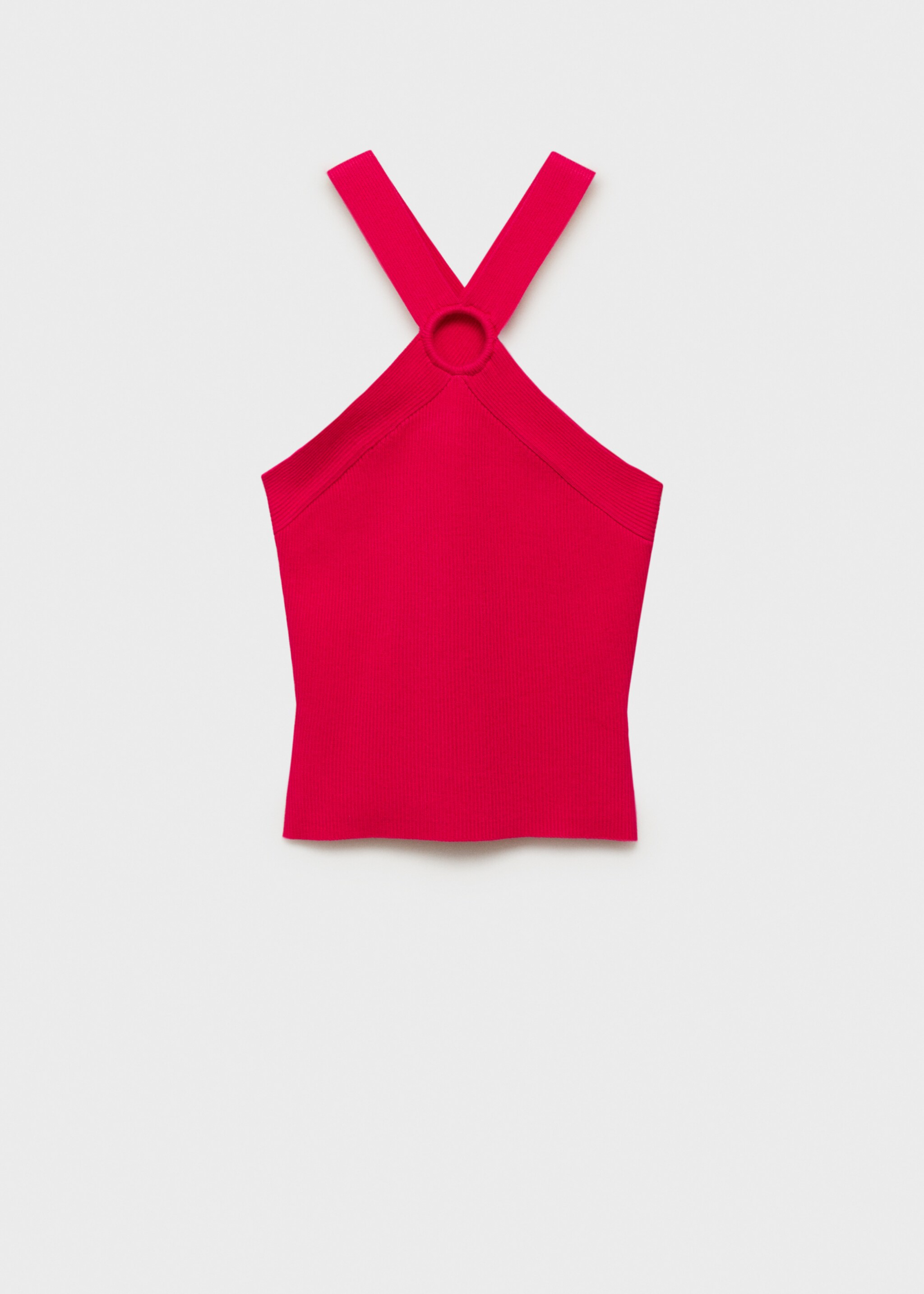 Halter-neck knitted top - Article without model