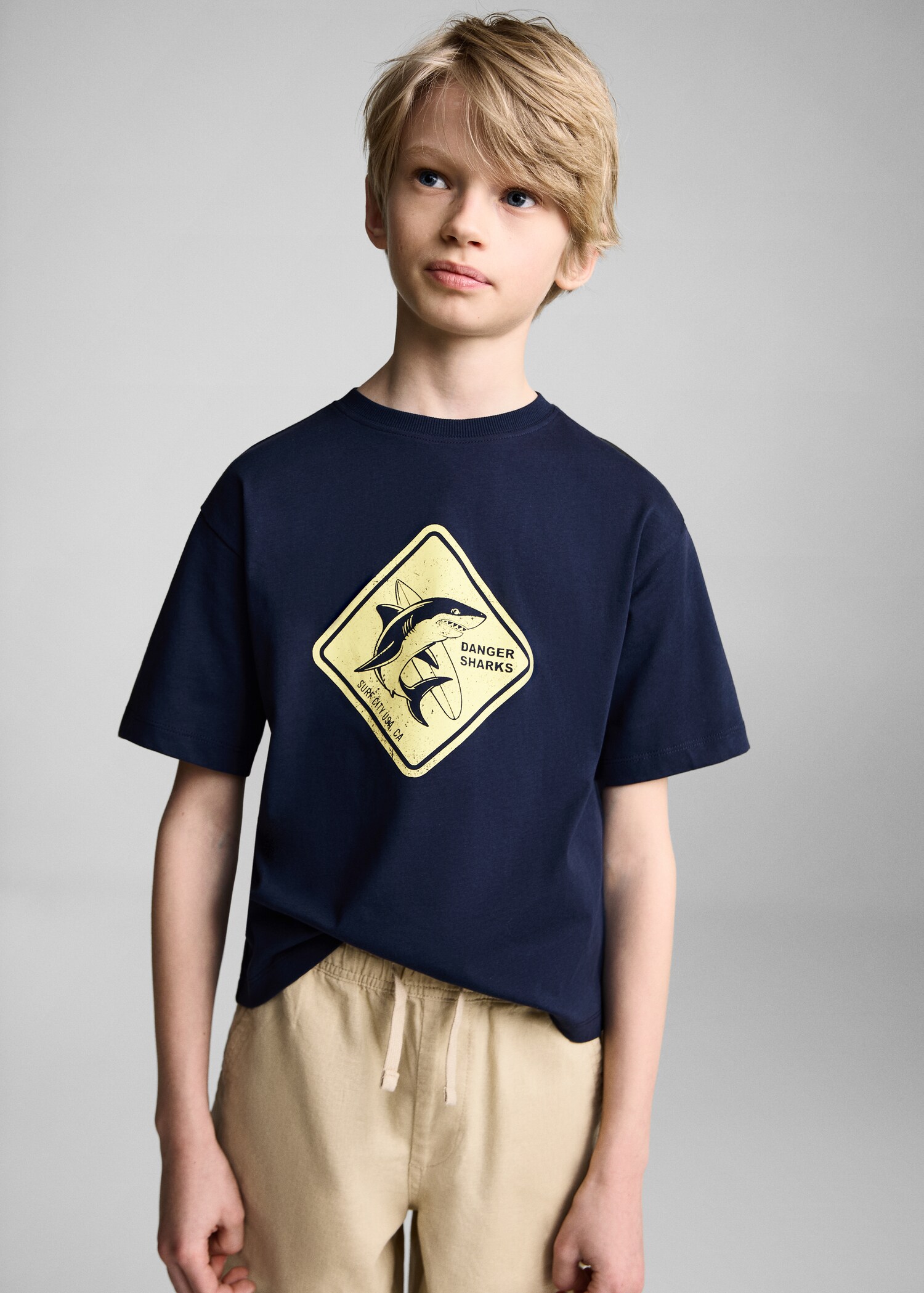 Short-sleeved printed t-shirt - Medium plane