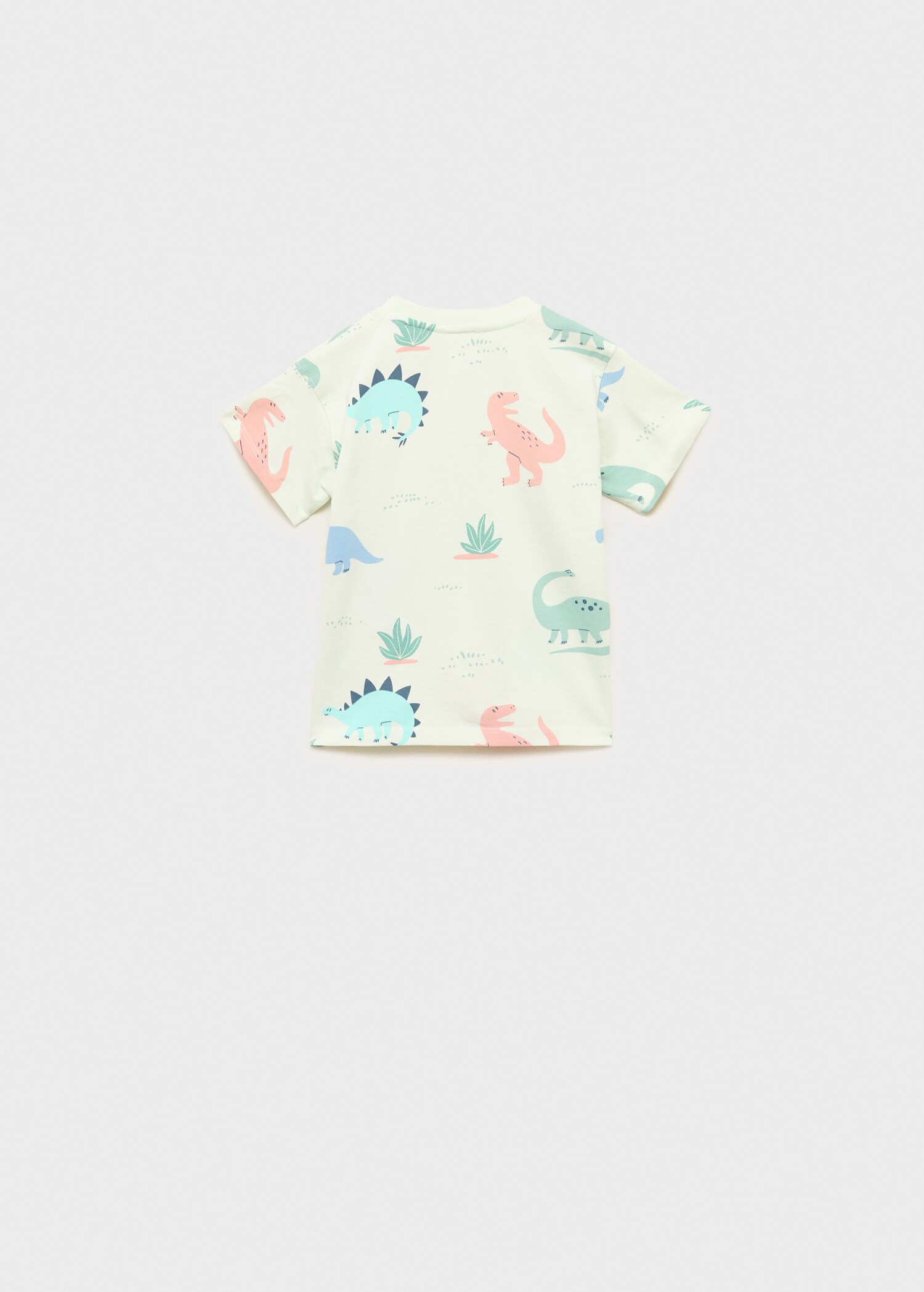 Camiseta algodón dinosaurio - Reverso del artículo
