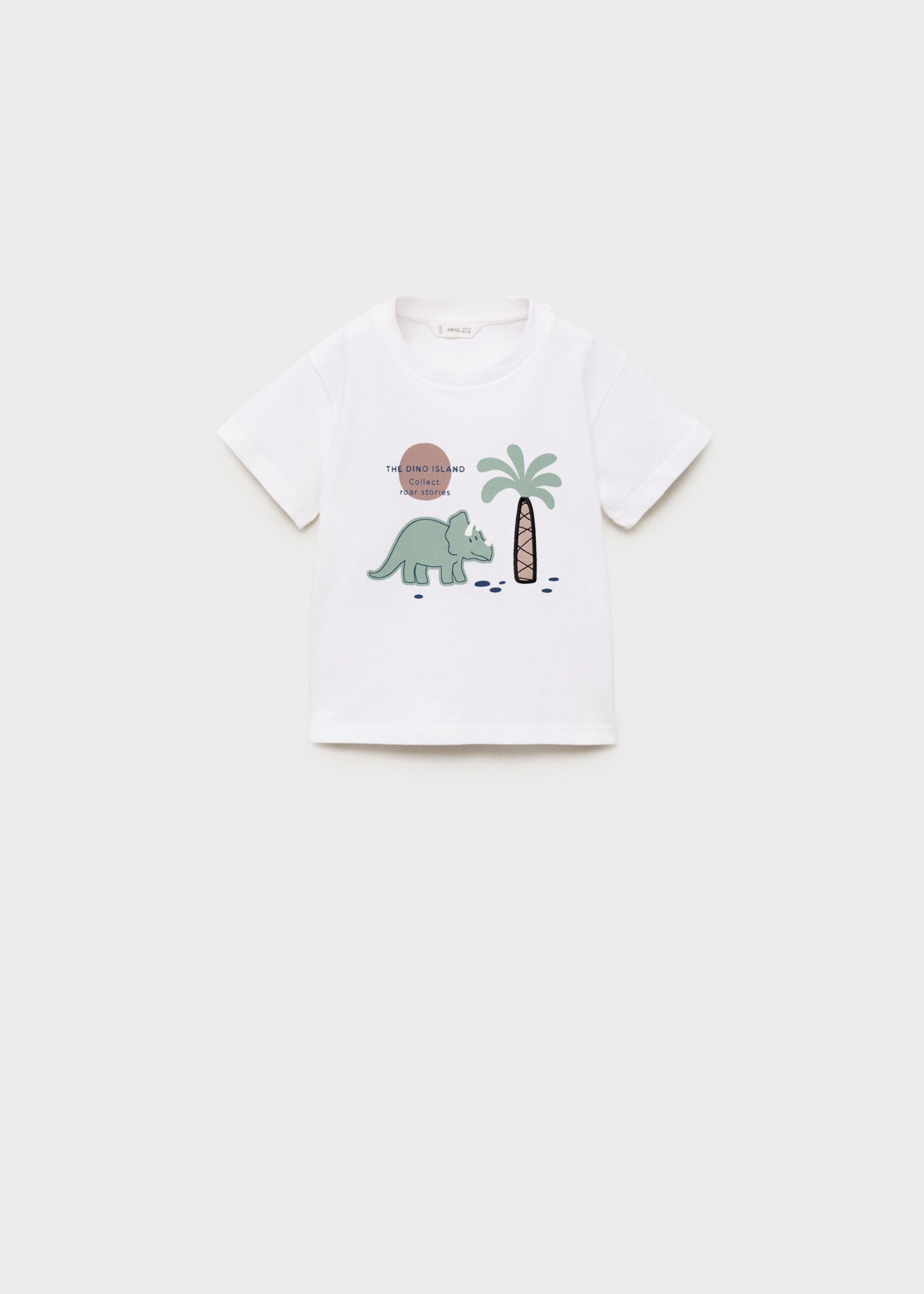 Printed cotton-blend t-shirt - Article without model